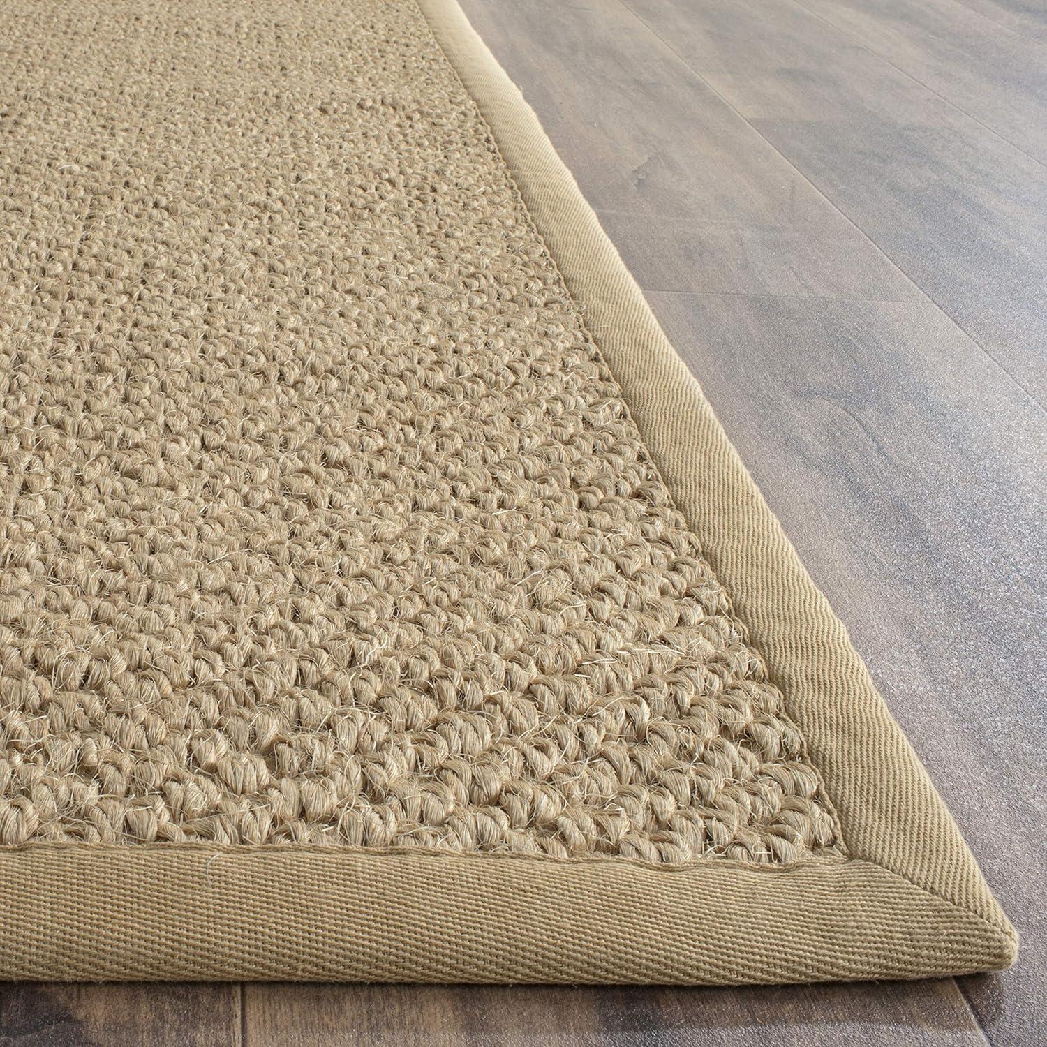 Maize Square Handmade Tufted Non-Slip Jute Area Rug, 4' x 6'