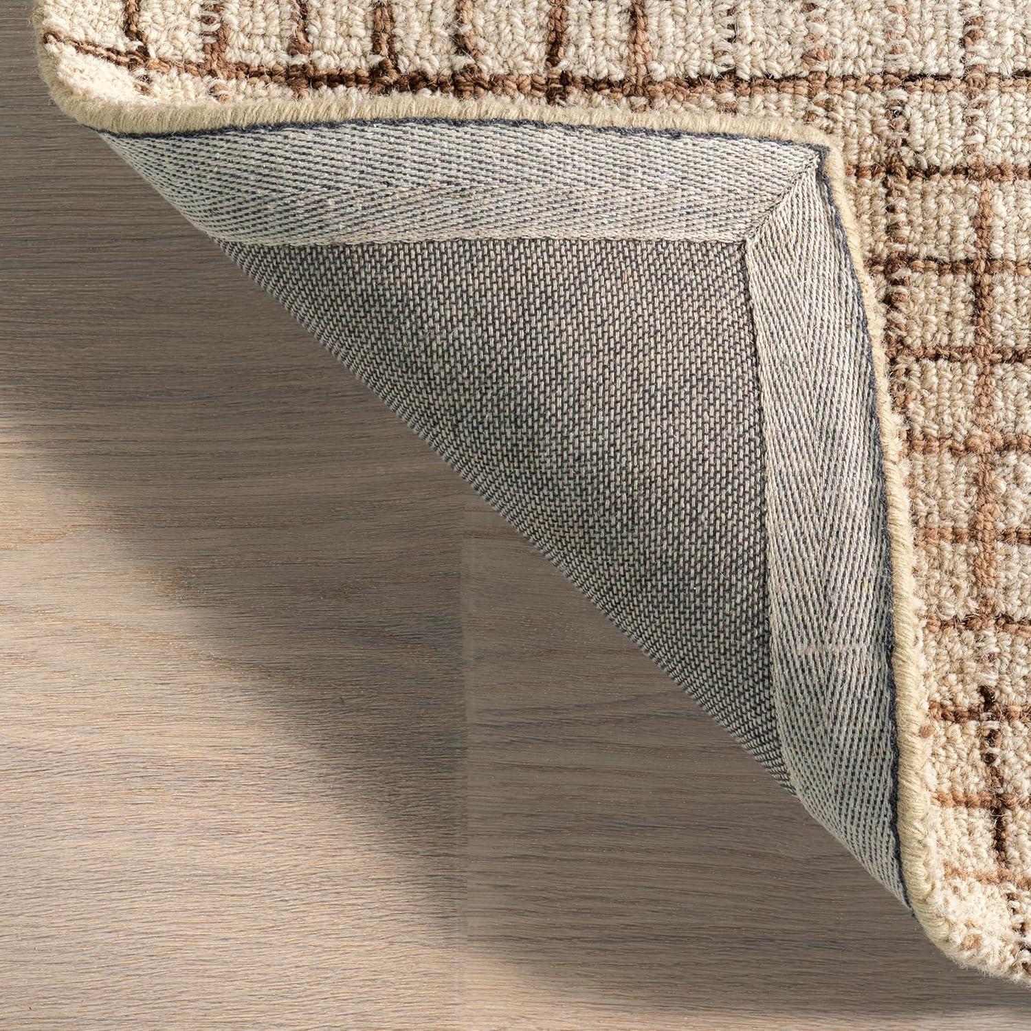 Katasha Checked Wool Area Rug