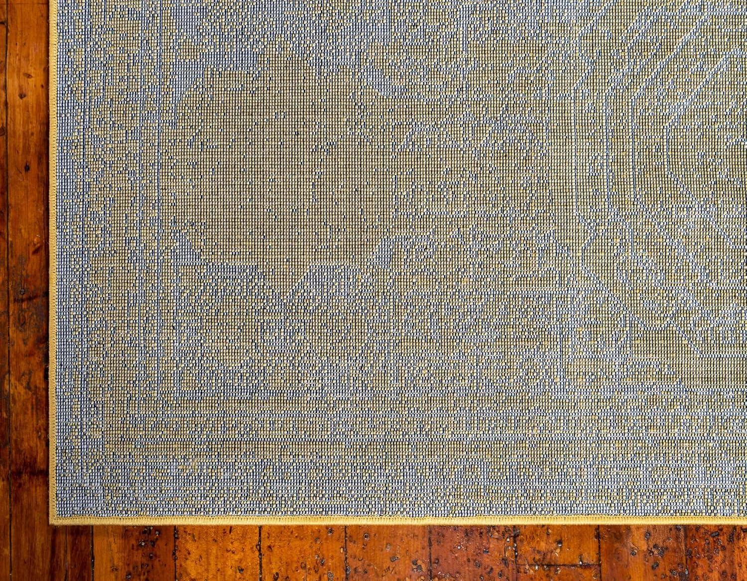 Bromley Wells Yellow 5 ft. x 8 ft. Area Rug
