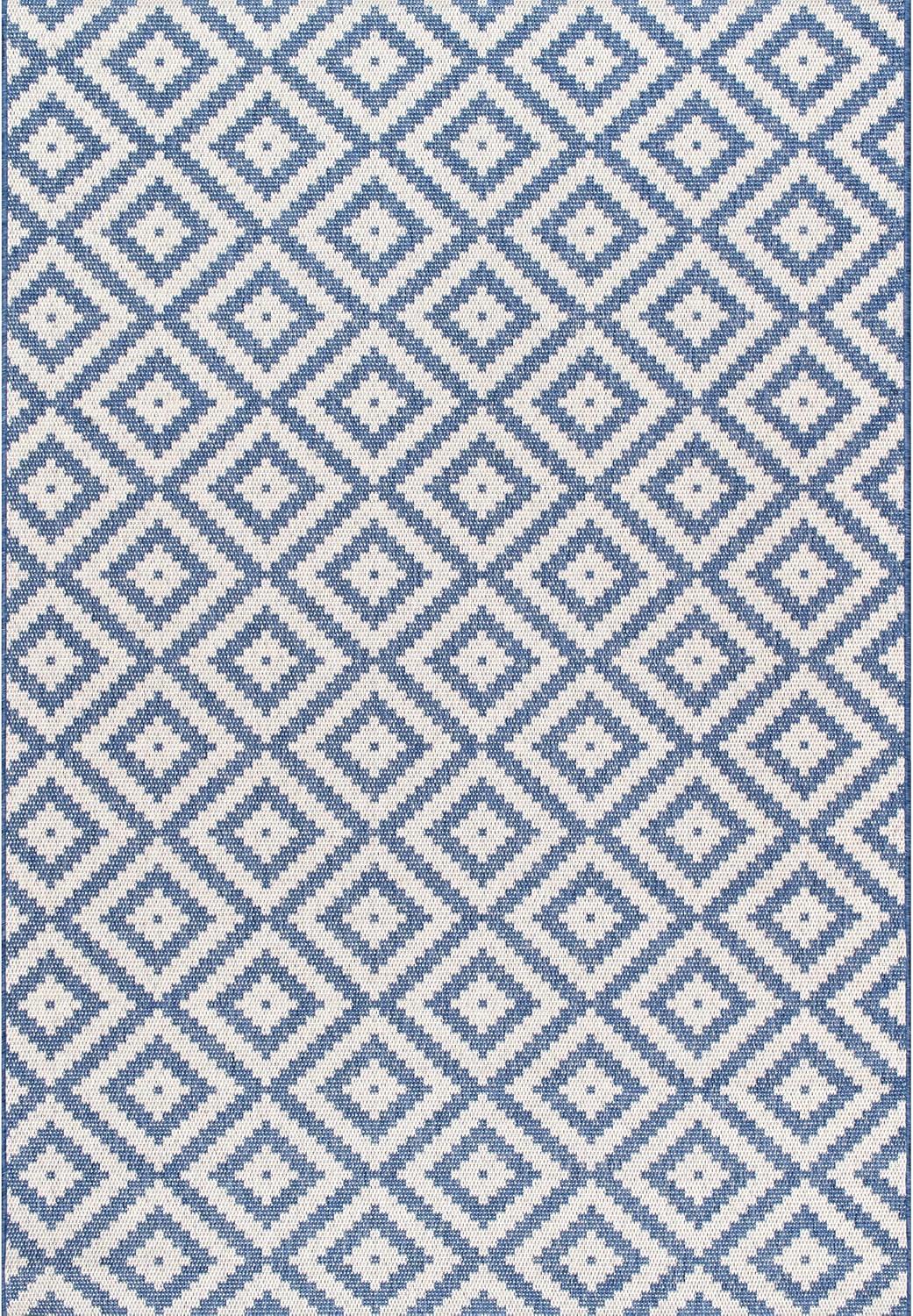 Nuloom Marybelle Trellis 5x8 Indoor/Outdoor Area Rug for Living Room Patio Deck Front Porch Kitchen, Taupe/Ivory