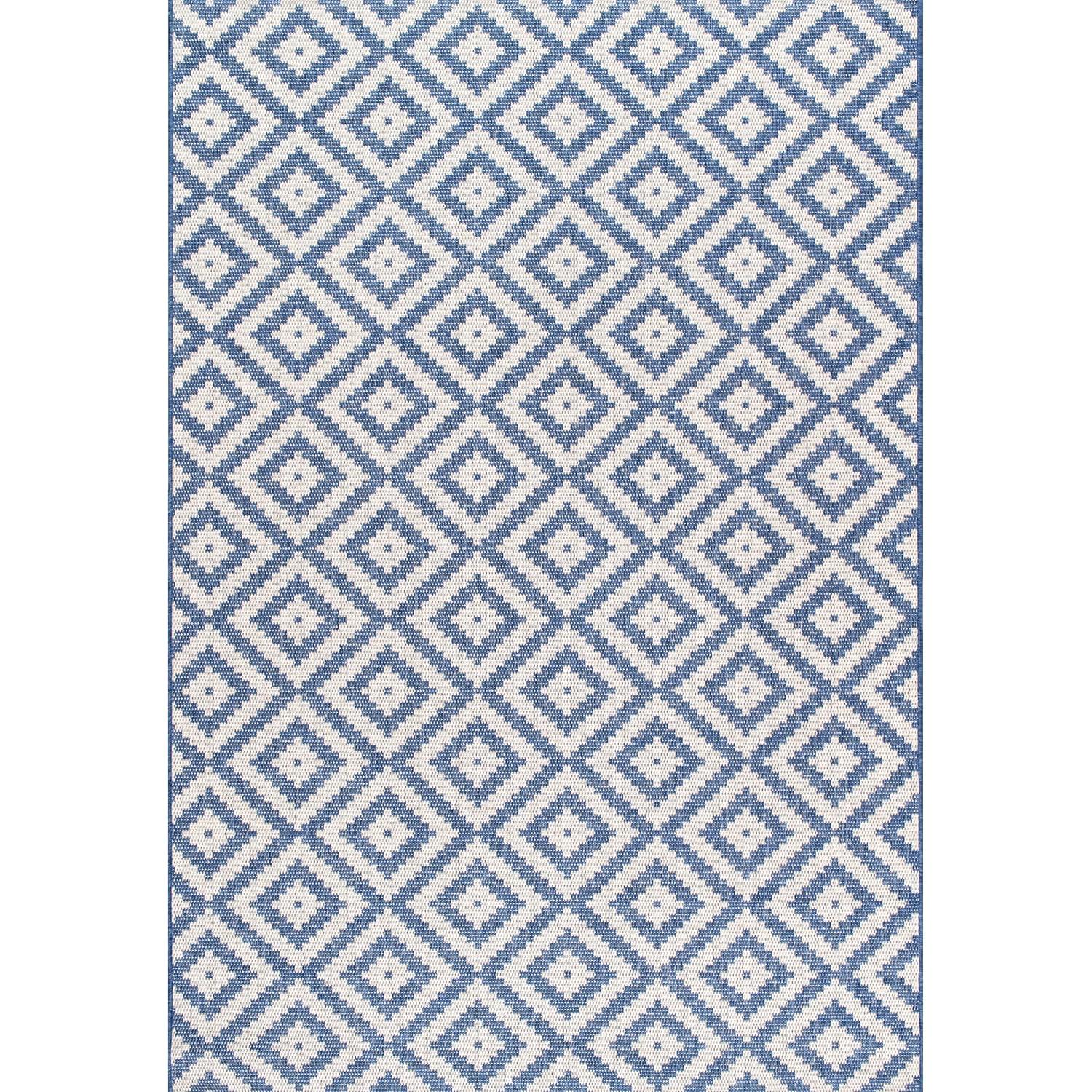 Nuloom Marybelle Trellis 5x8 Indoor/Outdoor Area Rug for Living Room Patio Deck Front Porch Kitchen, Taupe/Ivory