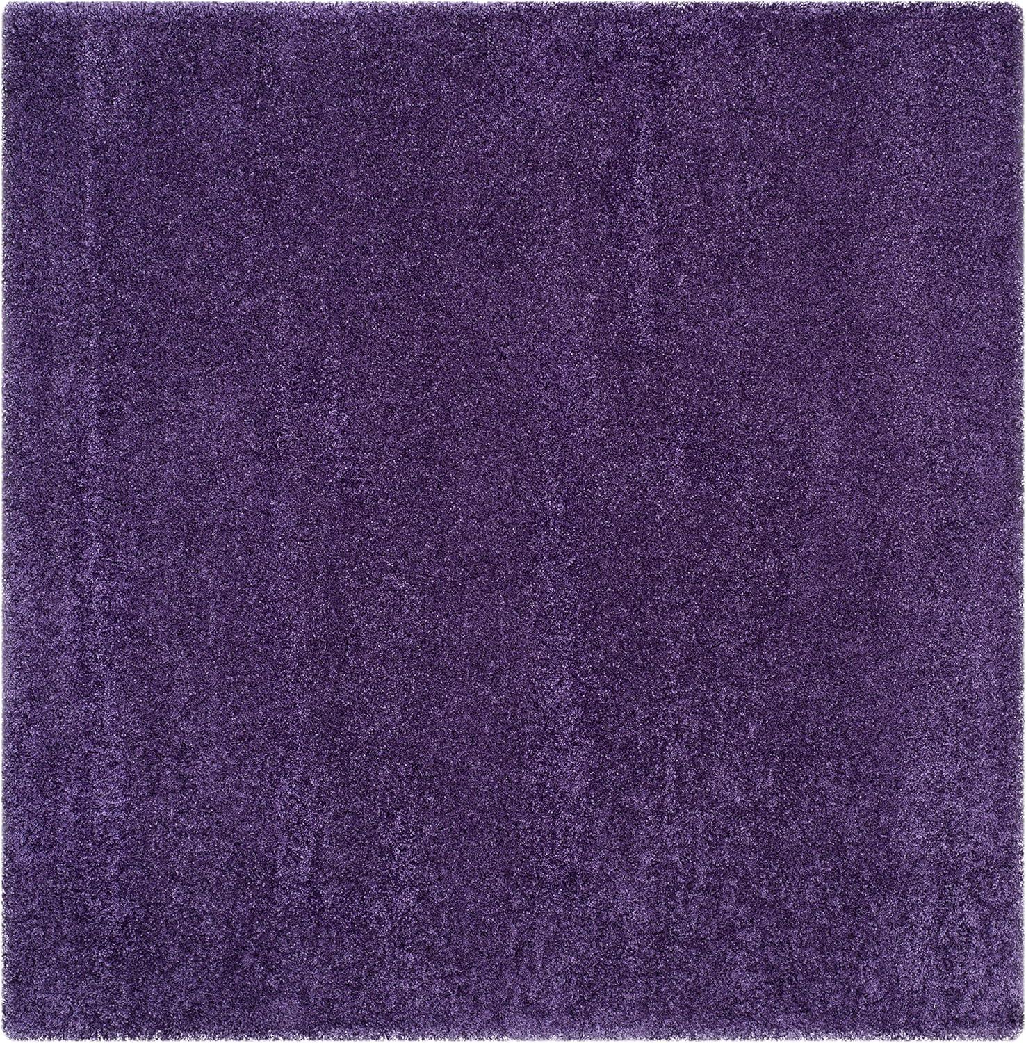 Milan Shag SG180 Power Loomed Indoor Area Rug - Purple - 7'x7' - Safavieh