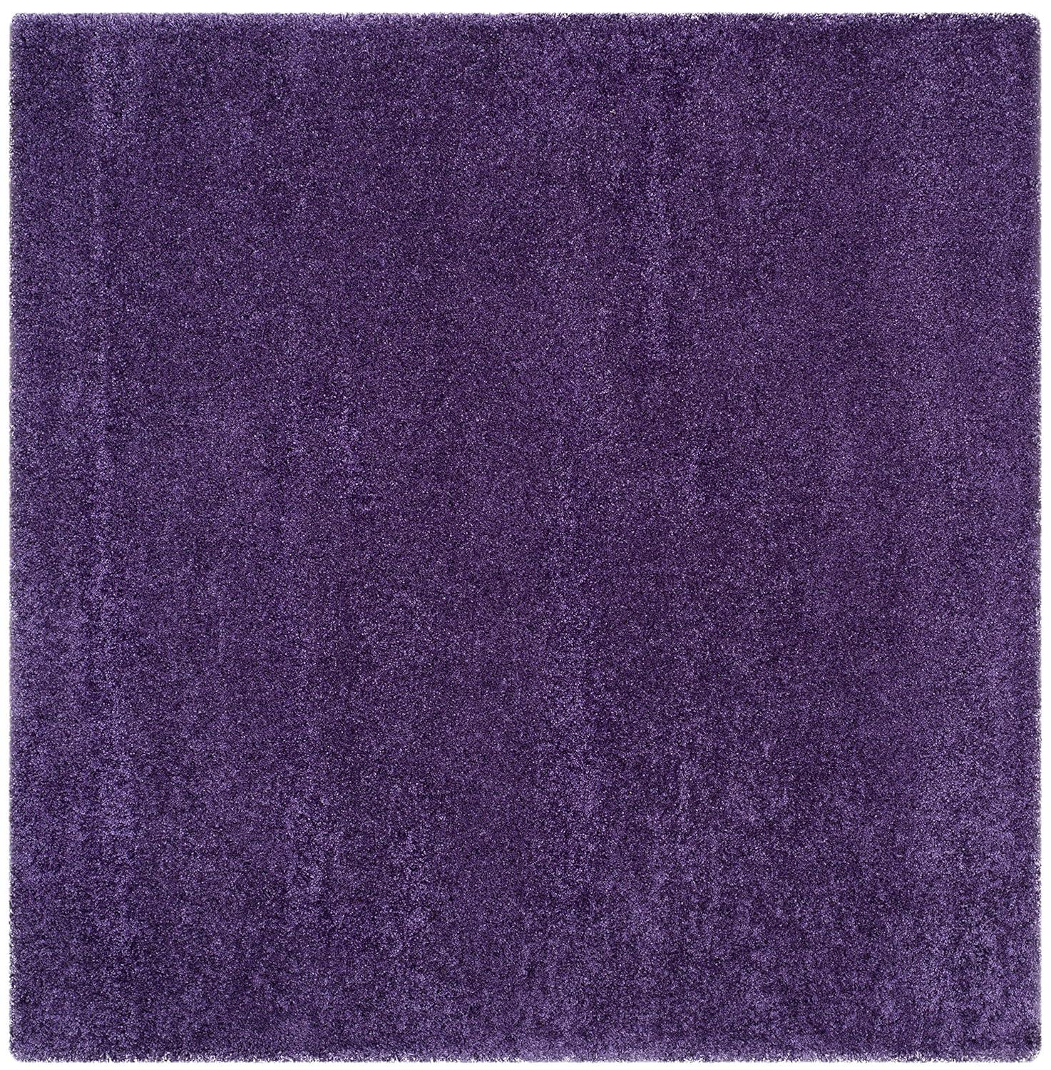 Milan Shag SG180 Power Loomed Indoor Area Rug - Purple - 7'x7' - Safavieh