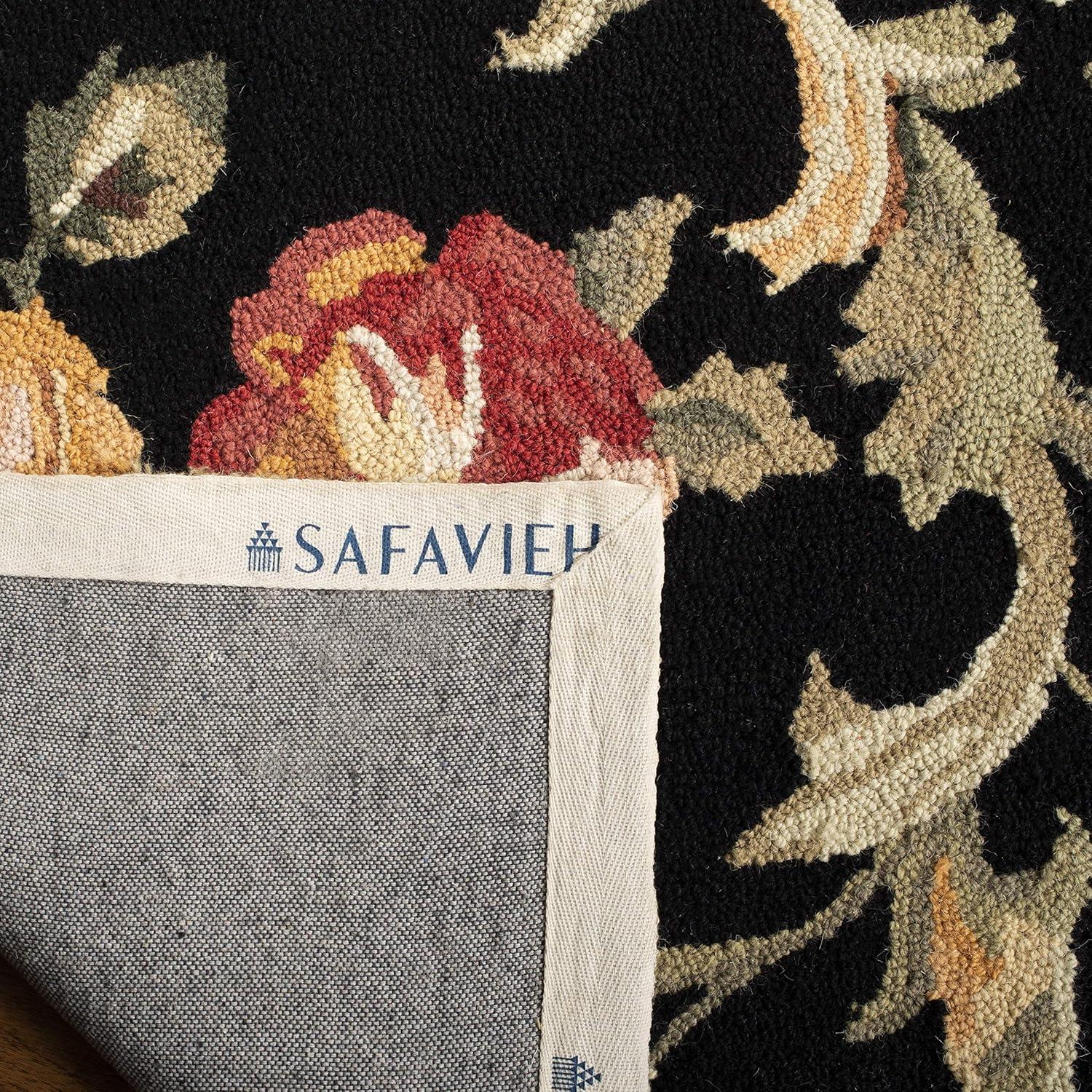 Chelsea HK310 Handmade Area Rug - 3'9"x5'9" - Black - Safavieh