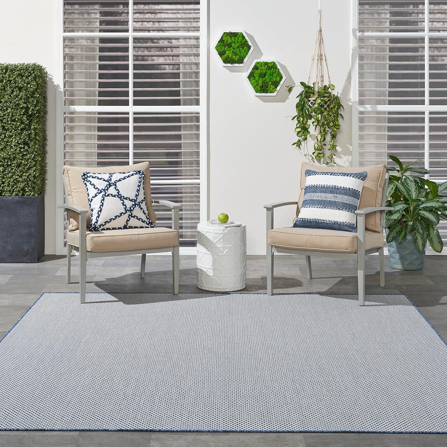 Nourison Courtyard Modern Easy Care Outdoor Rug