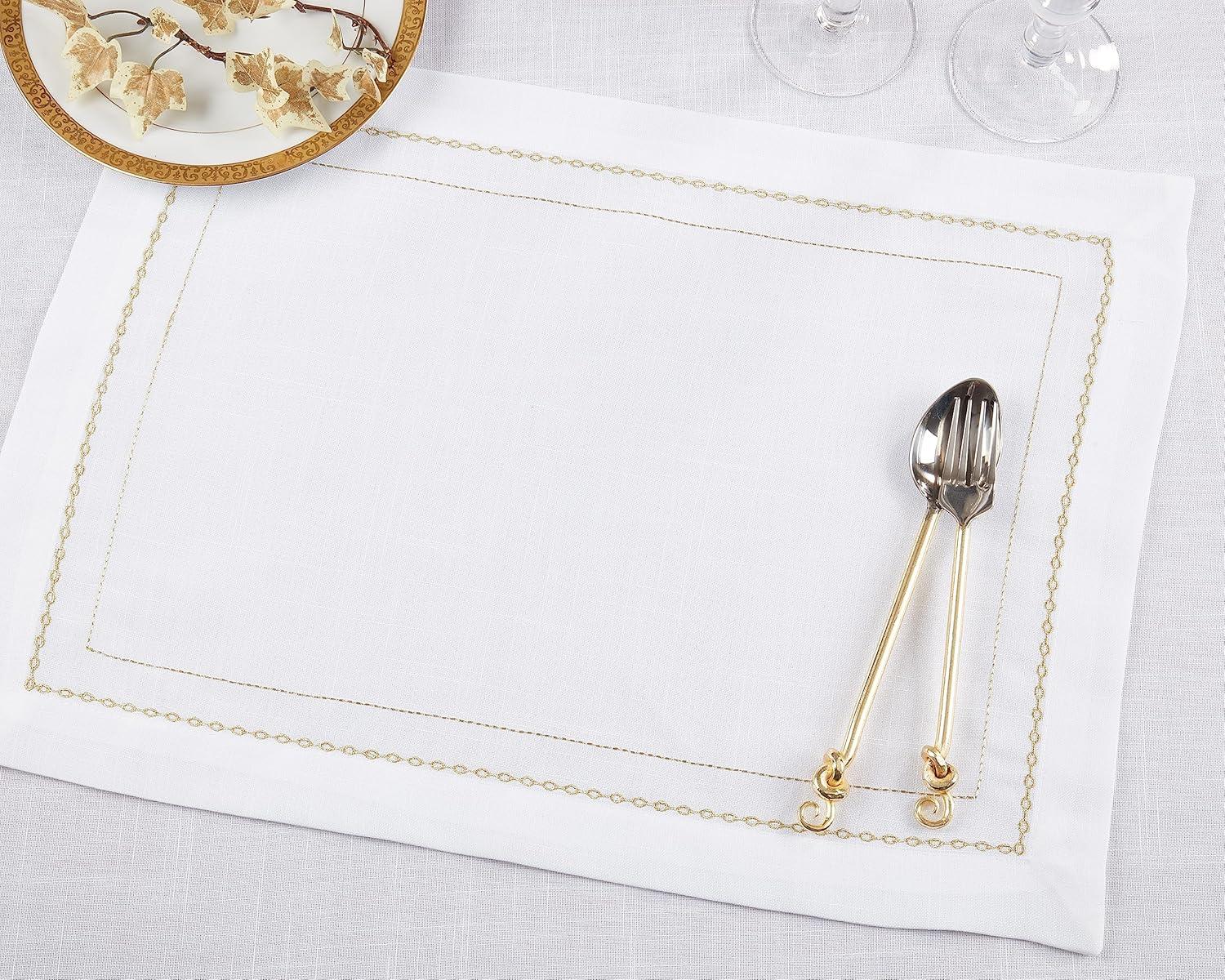 Polyester No Pattern Rectangle Placemat (Set of 4)