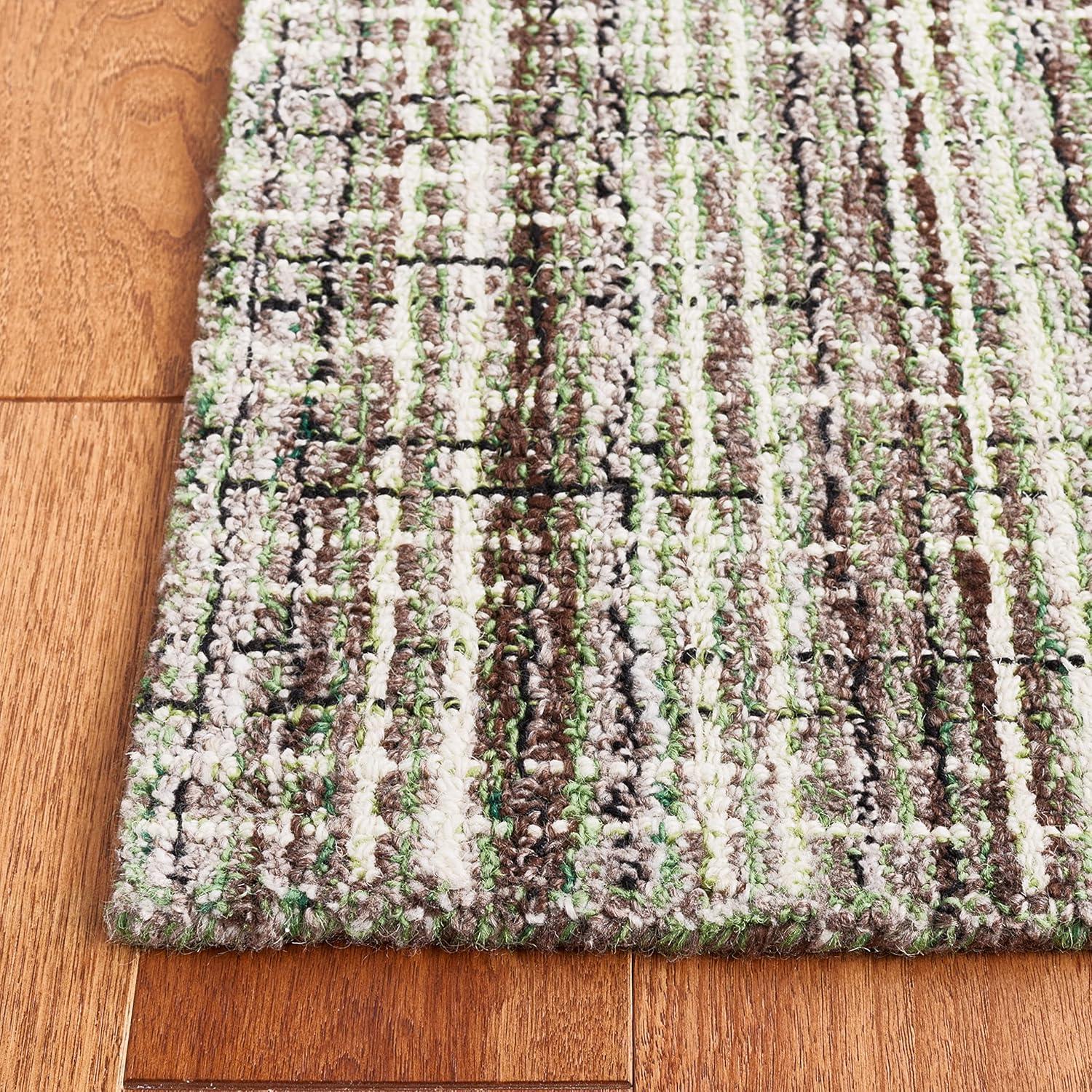 SAFAVIEH Abstract Winton Trellis Area Rug, Brown/Green, 9' x 12'