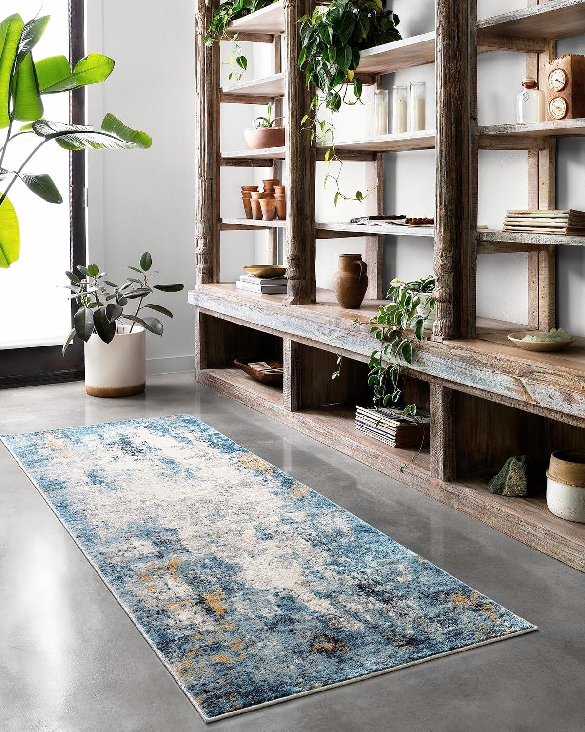 Loloi II Alchemy Abstract Denim / Ivory Area Rug