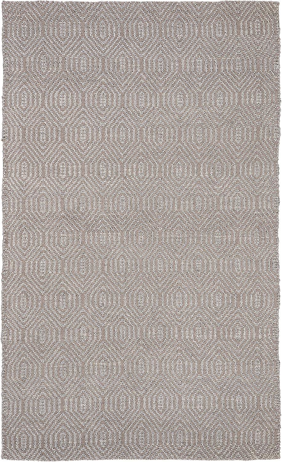 SAFAVIEH Southampton Peter Geometric Polyester Area Rug, Grey, 5' x 7'6"