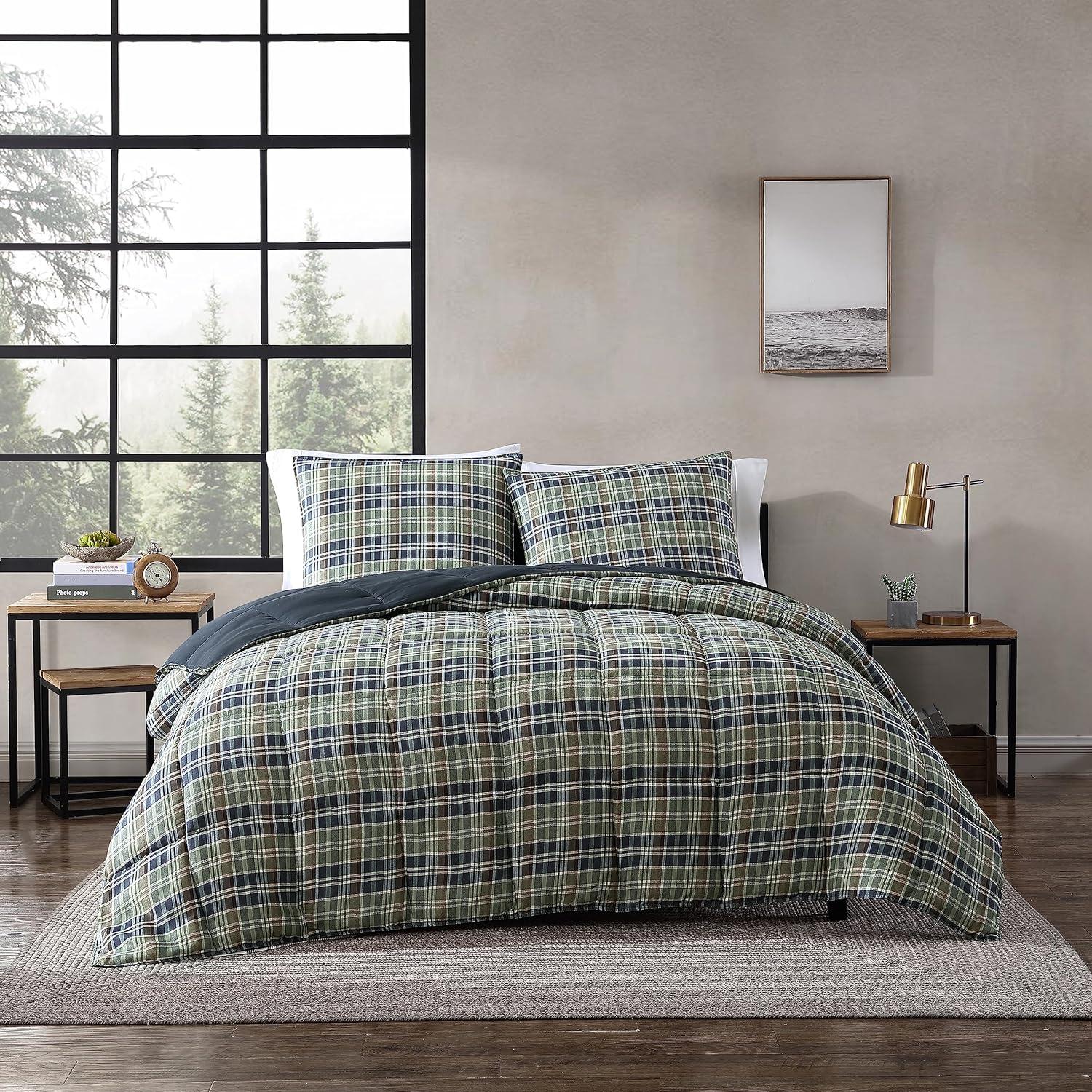 Rugged Plaid Reversible Comforter Mini Set - Eddie Bauer