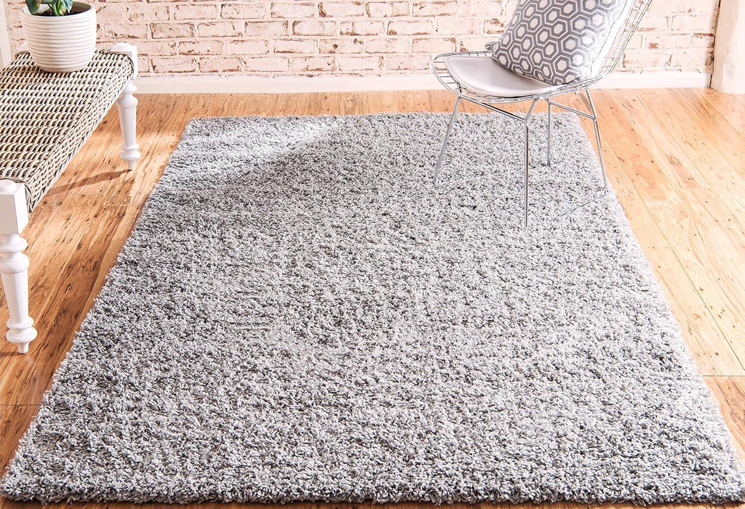 Unique Loom Solid Shag Solid Indoor Woven Area Rug