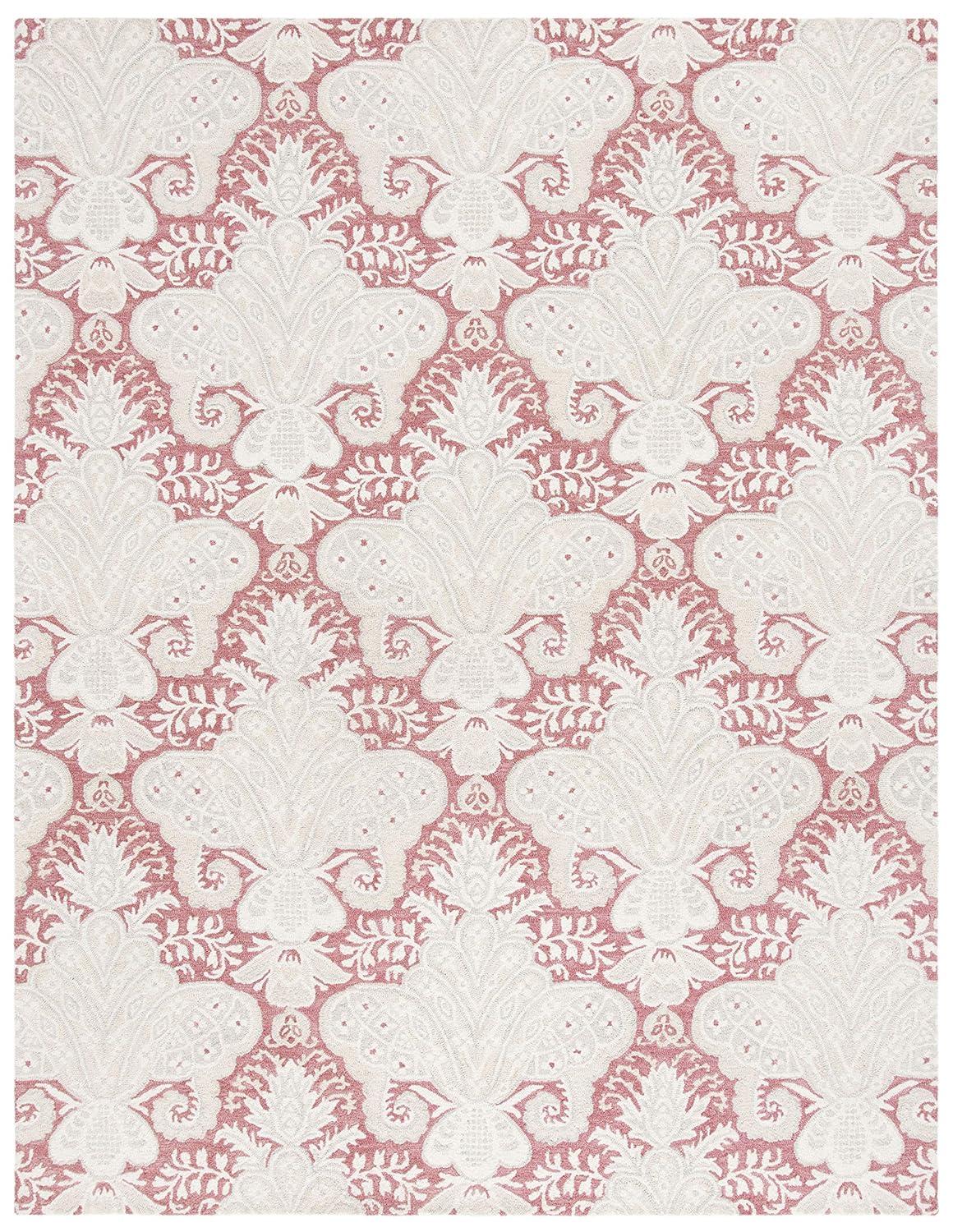 Micro-Loop MLP539 Hand Tufted Indoor Area Rug - Pink/Beige - 9'x12' - Safavieh