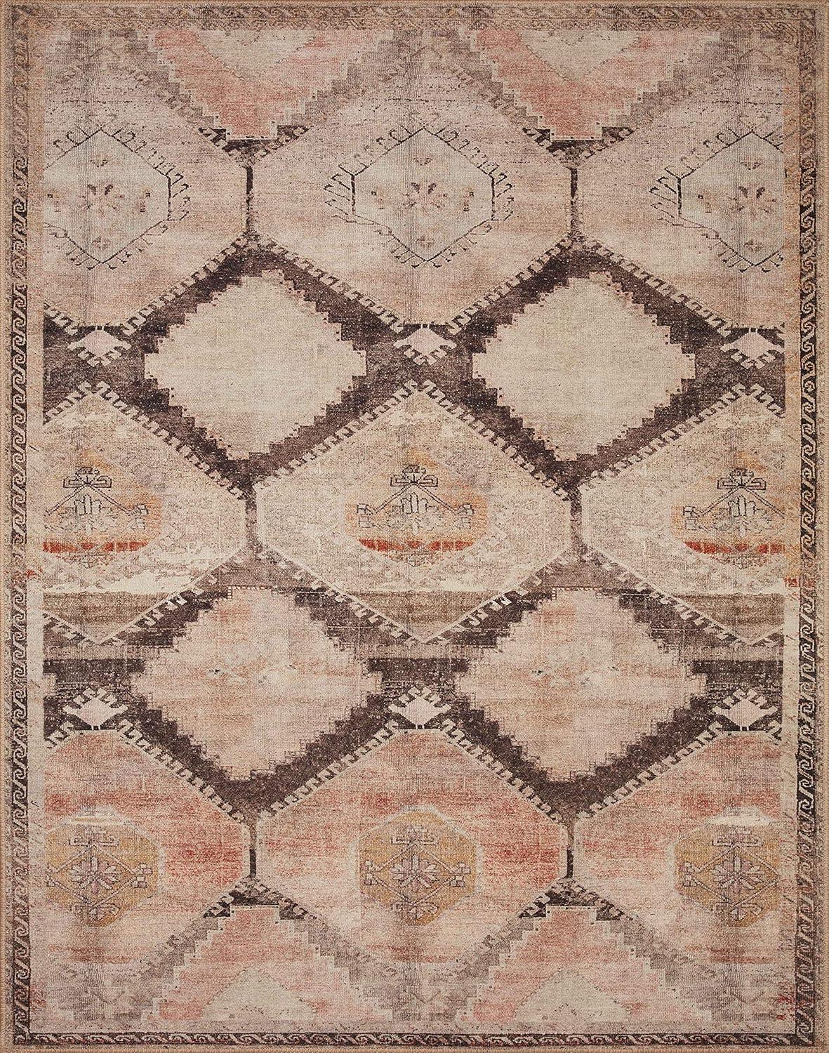 Loloi II Wynter Geometric Traditional Area Rug, Brown, 7'.6" x 9'.6"