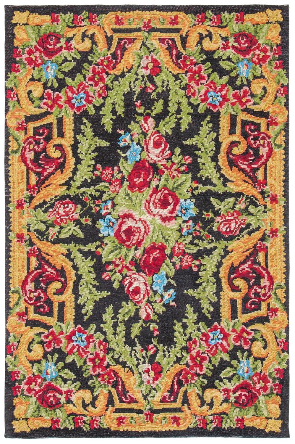 Astoria Grand Abington Classic Vintage Performance Floral Rug