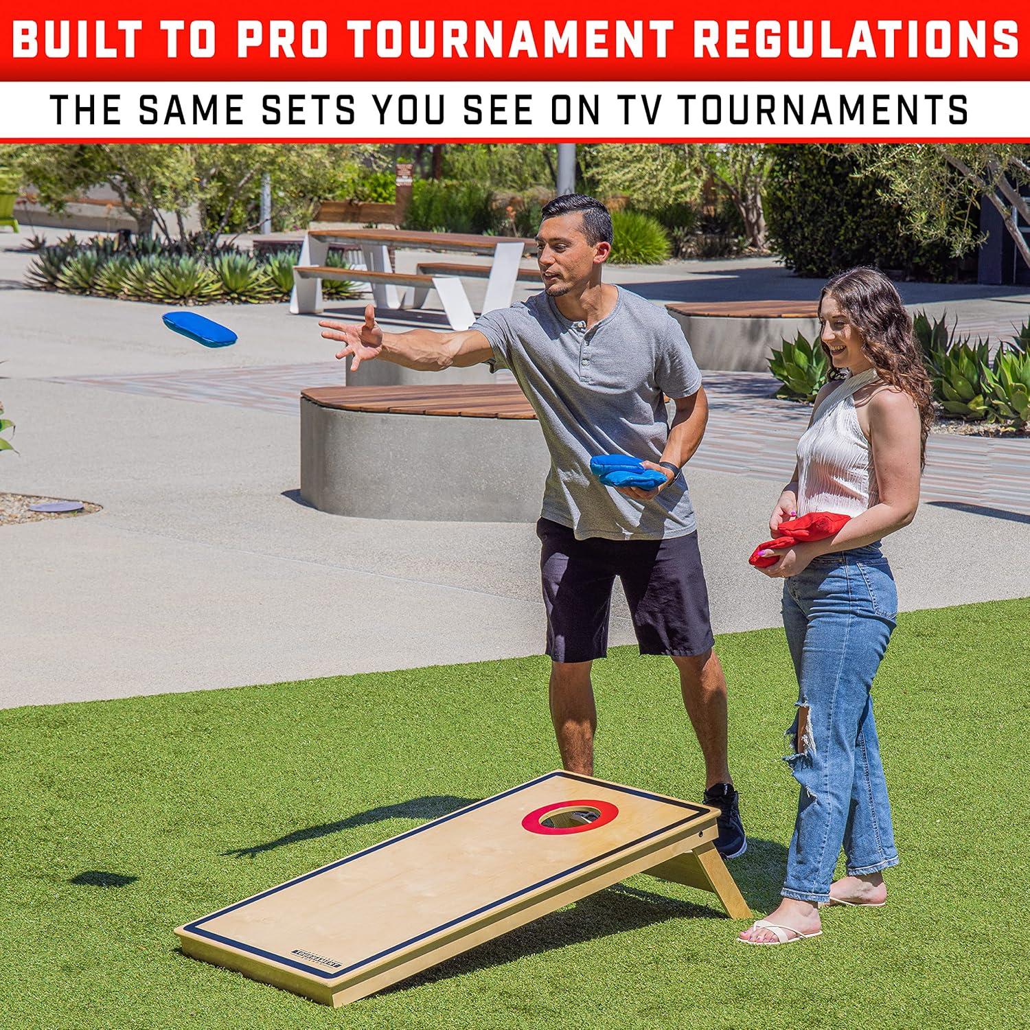 GoSports Tournament Edition Regulation Cornhole Game Set