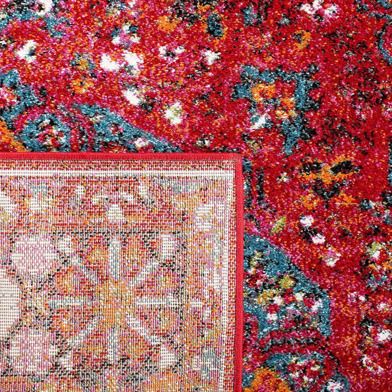 Vintage Hamadan VTH222 Power Loomed Indoor Area Rug - Red/Multi - 6'7"x9' - Safavieh