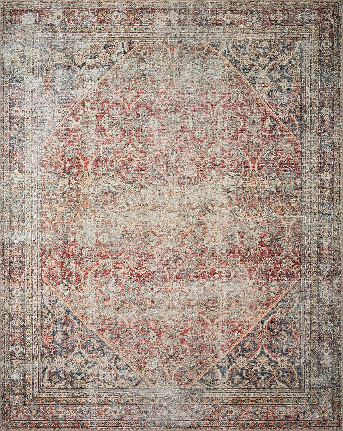 Amber Lewis x Loloi Amber Lewis x Loloi Georgie Red / Navy Area Rug