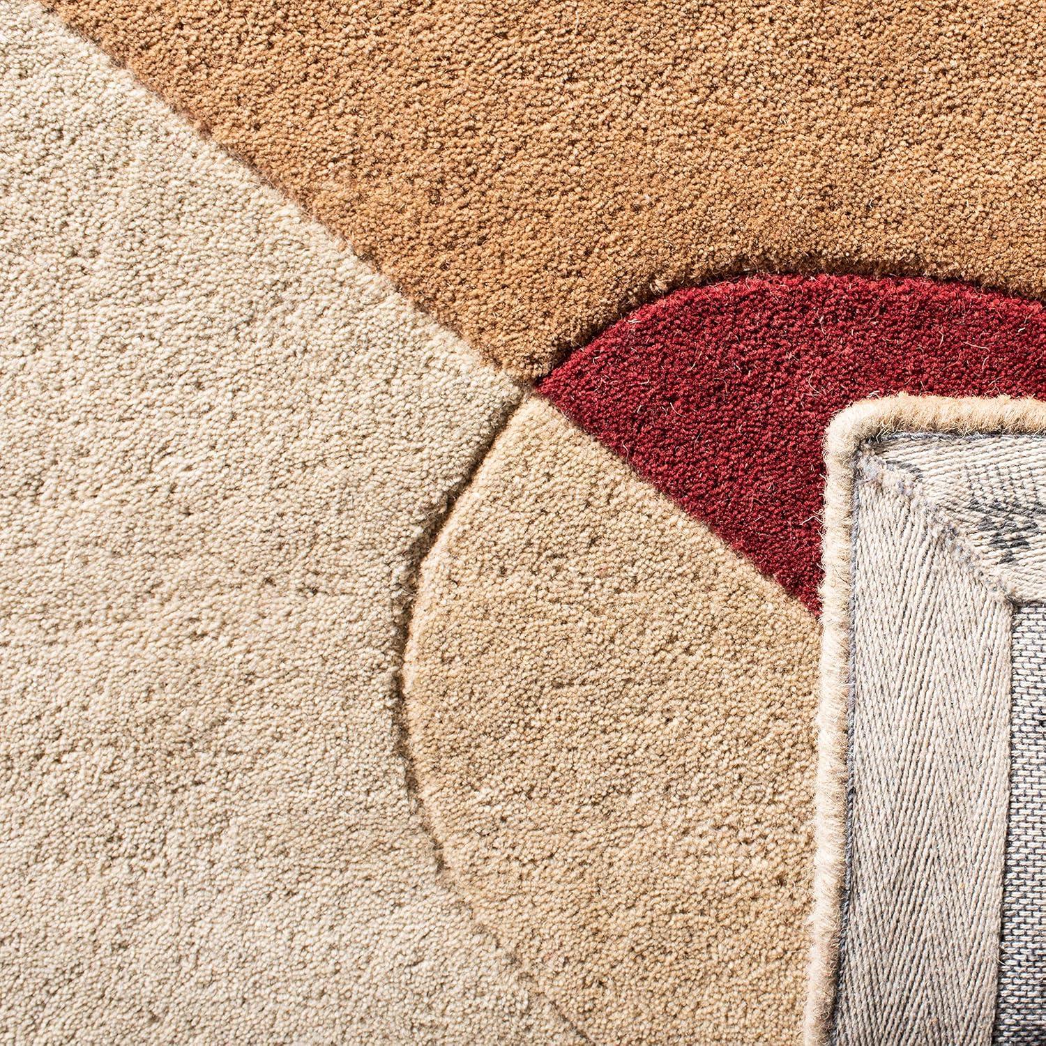 SAFAVIEH Rodeo Drive Clarissa Abstract Geometric Wool Area Rug, Beige/Multi, 9'6" x 13'6"