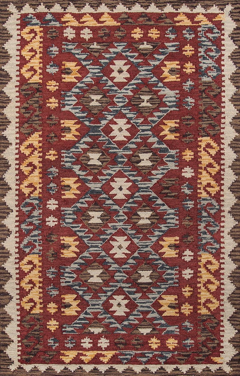 Momeni Tangier Area Rug, Red, 9'6" X 13'6"