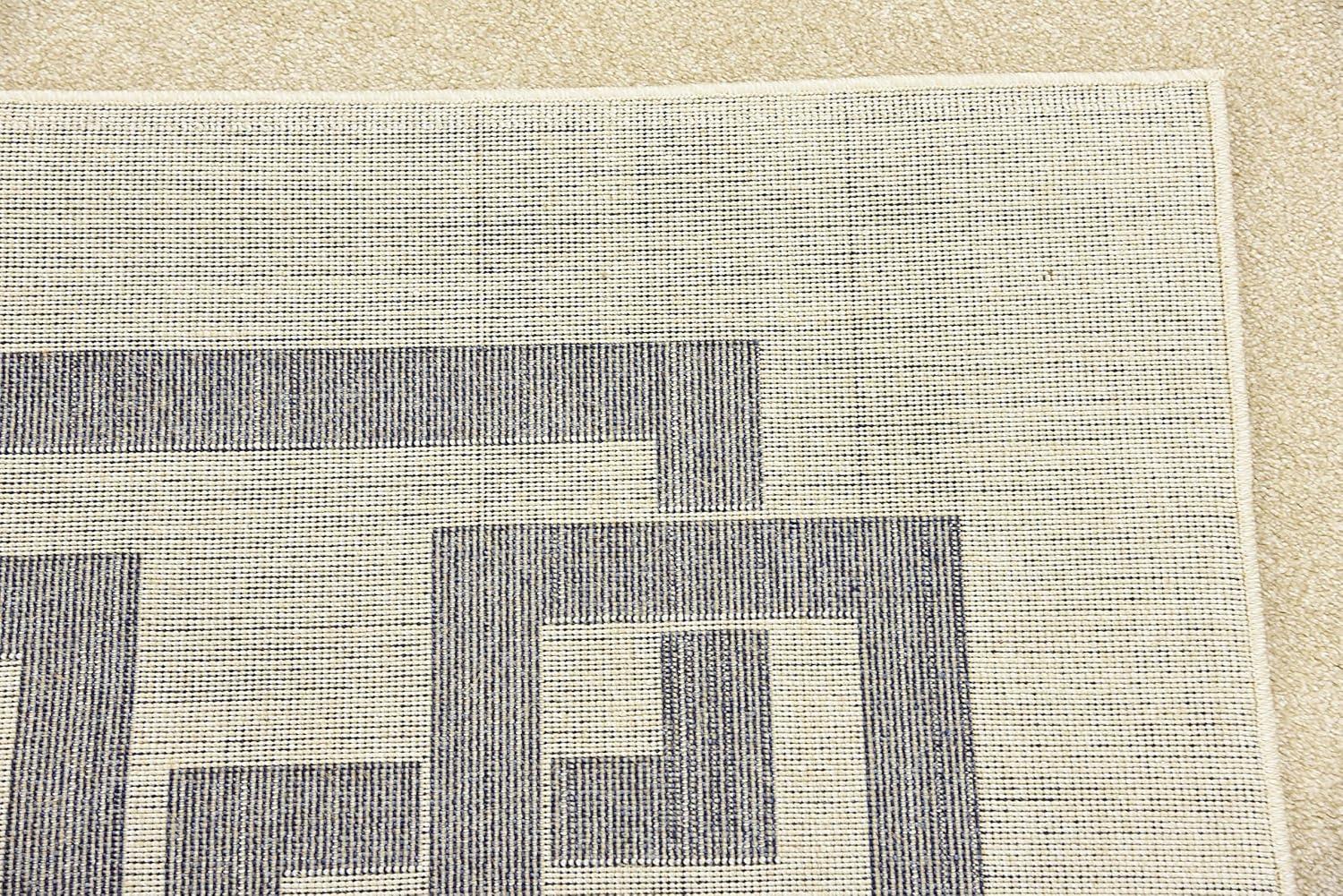 Athens Geometric Beige 7' 0 x 10' 0 Area Rug