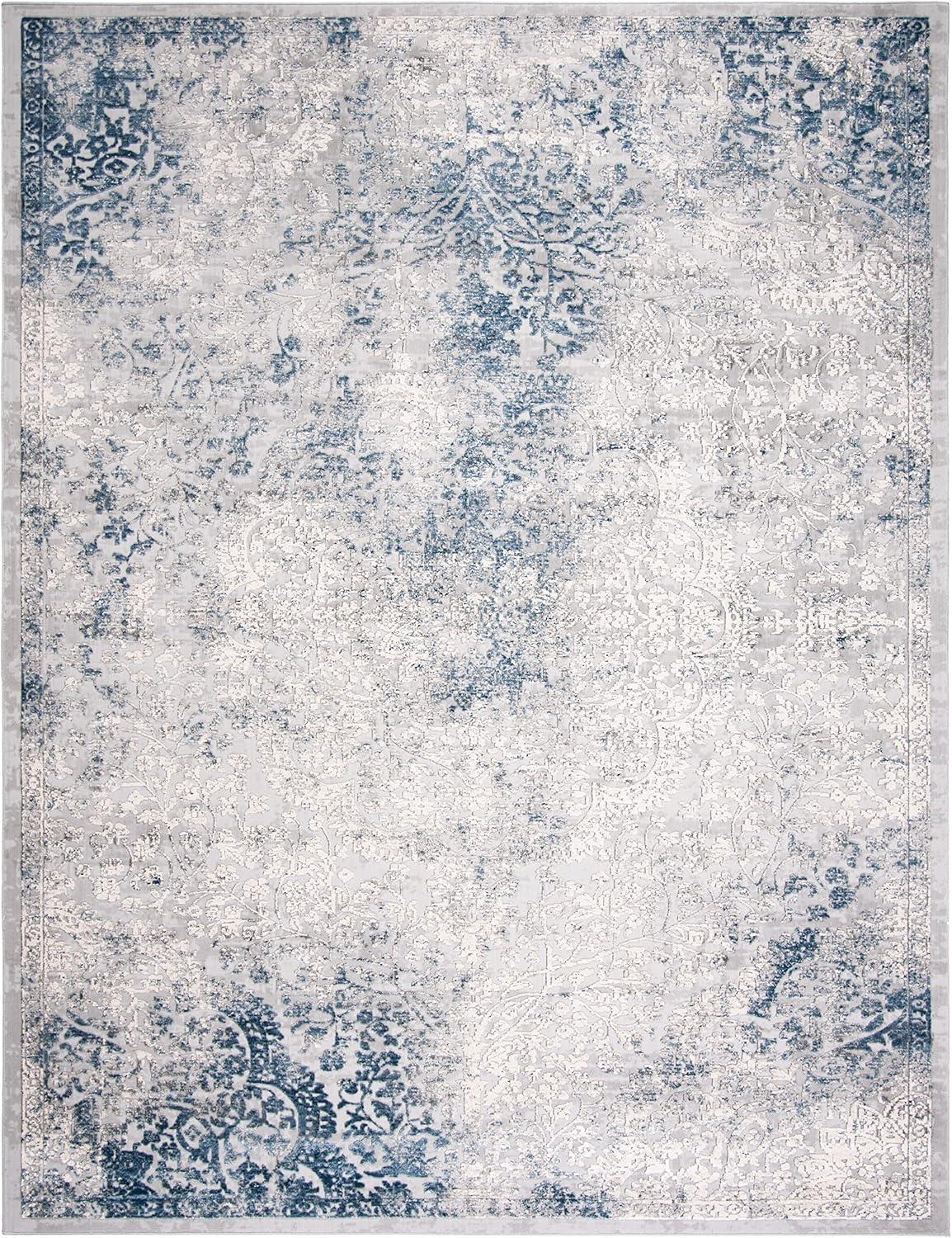 Invista INV403 Power Loomed Area Rug - Grey/Blue - 8'x10' - Safavieh.