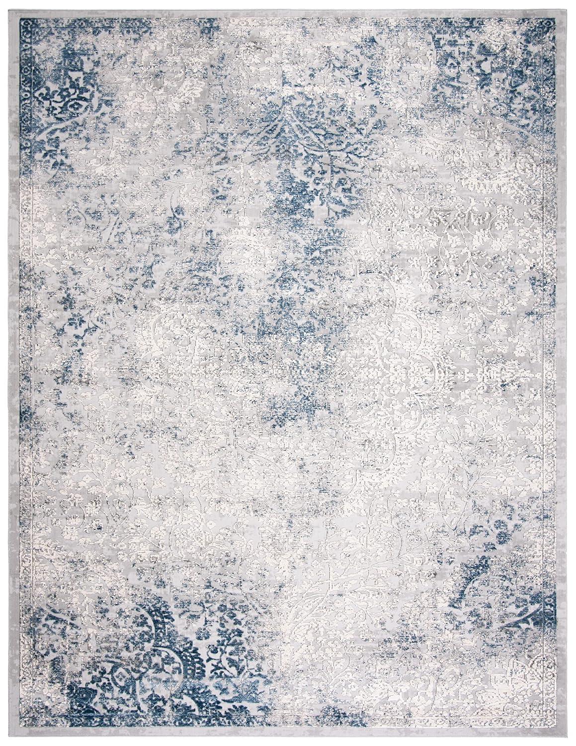 Invista INV403 Power Loomed Area Rug - Grey/Blue - 8'x10' - Safavieh.