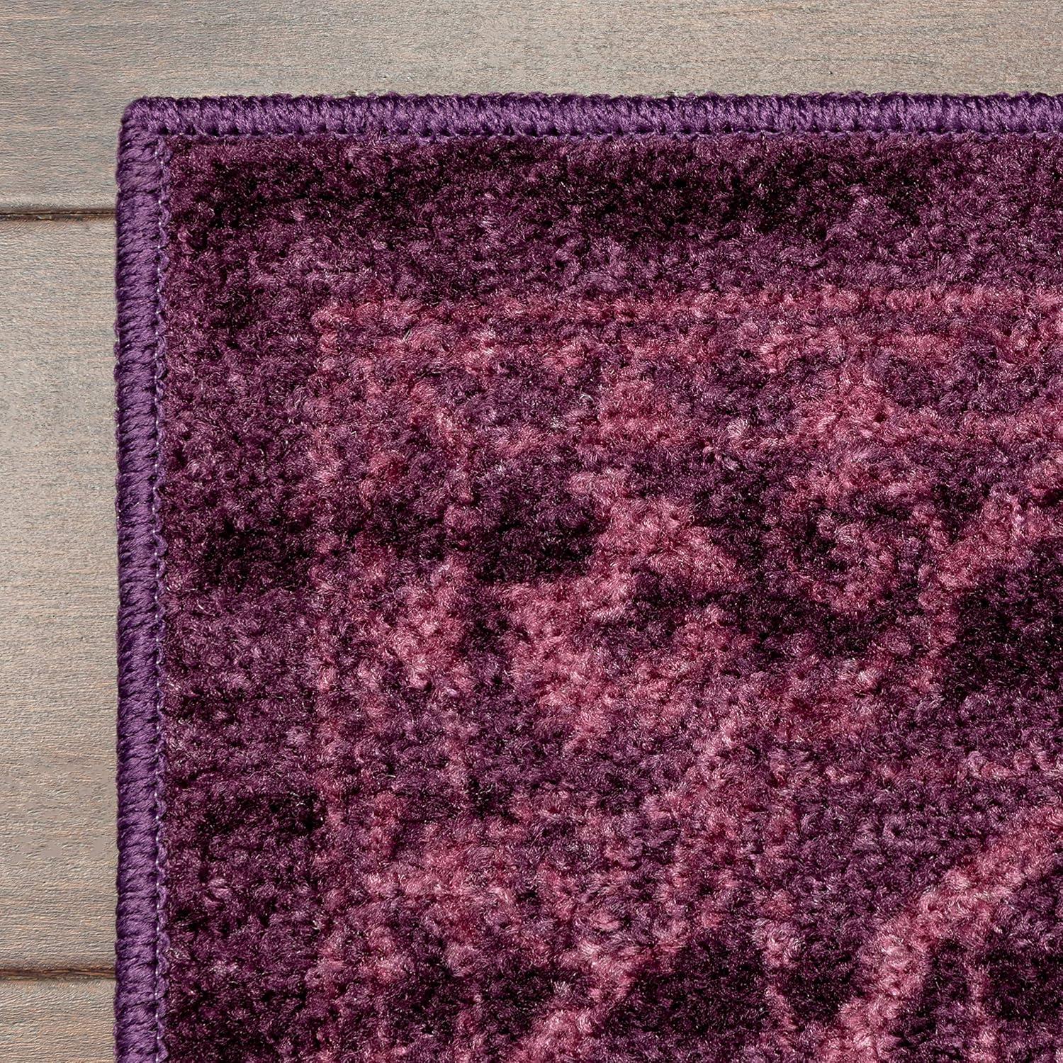 Dreyfuss Oriental Intense Purple Area Rug