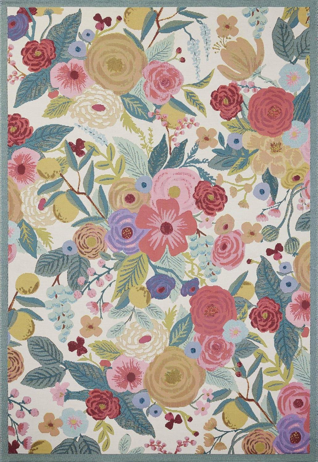 Rifle Paper Co. x Loloi Perennial Rose / Multi Indoor / Outdoor Area Rug