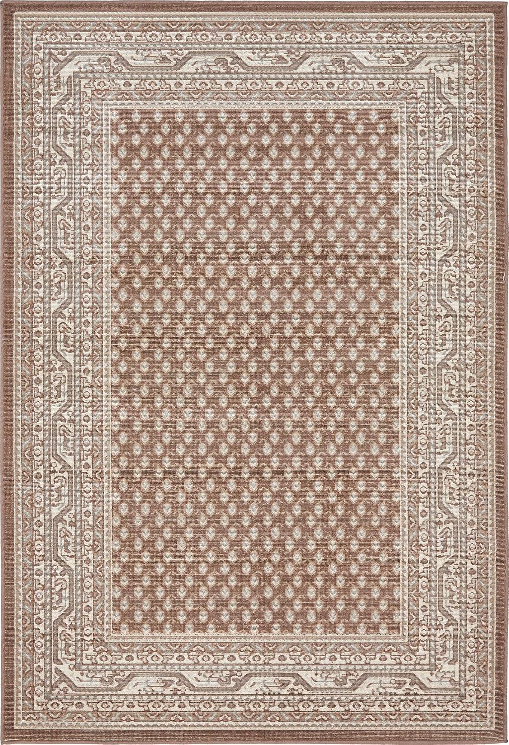 Williamsburg Allover Brown 4' 0 x 6' 0 Area Rug