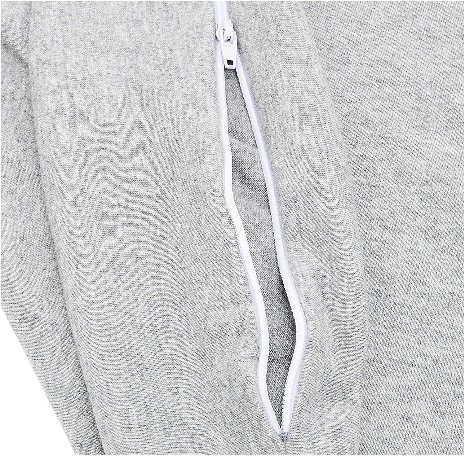 Lavish Home U-Shaped Cotton Full Body and Maternity Pillow Cover for Adult (Gray)