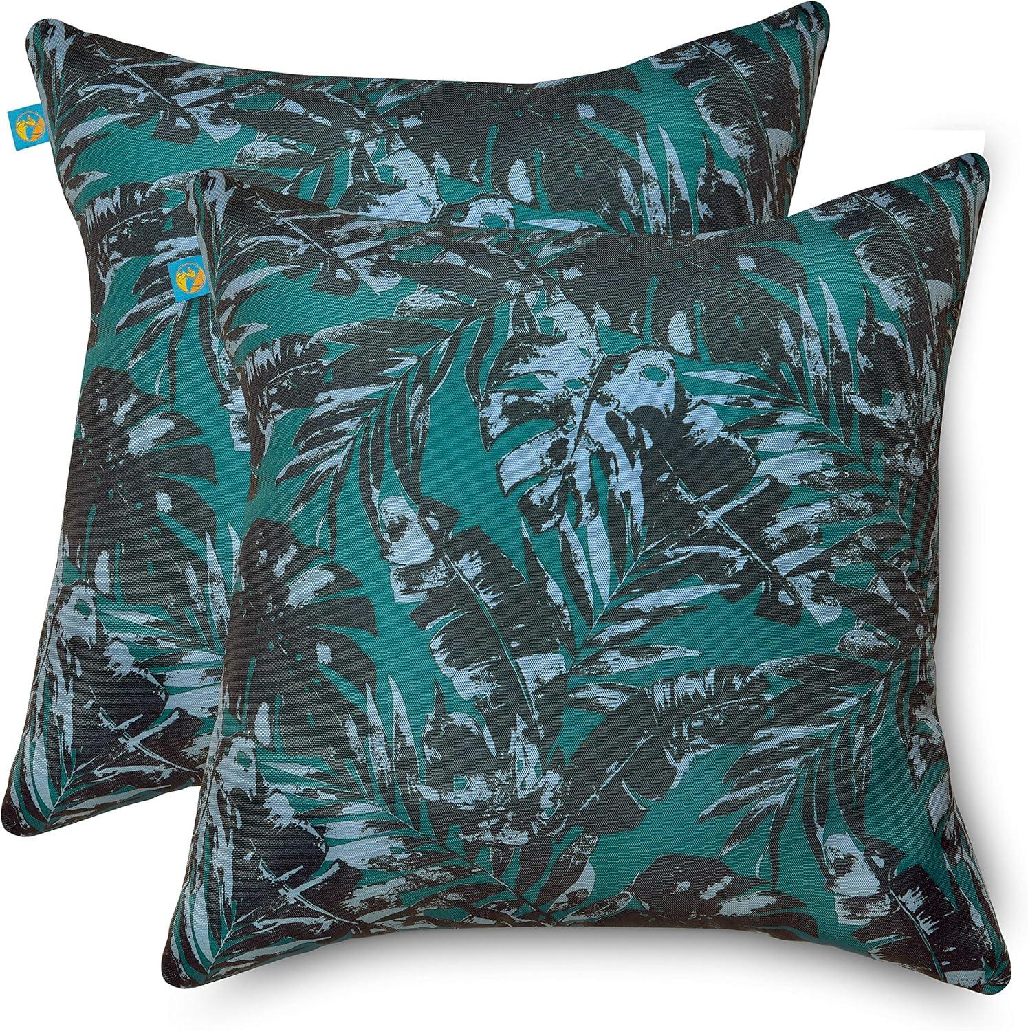 Olympic Forest 18" Square Water-Resistant Accent Pillow Set