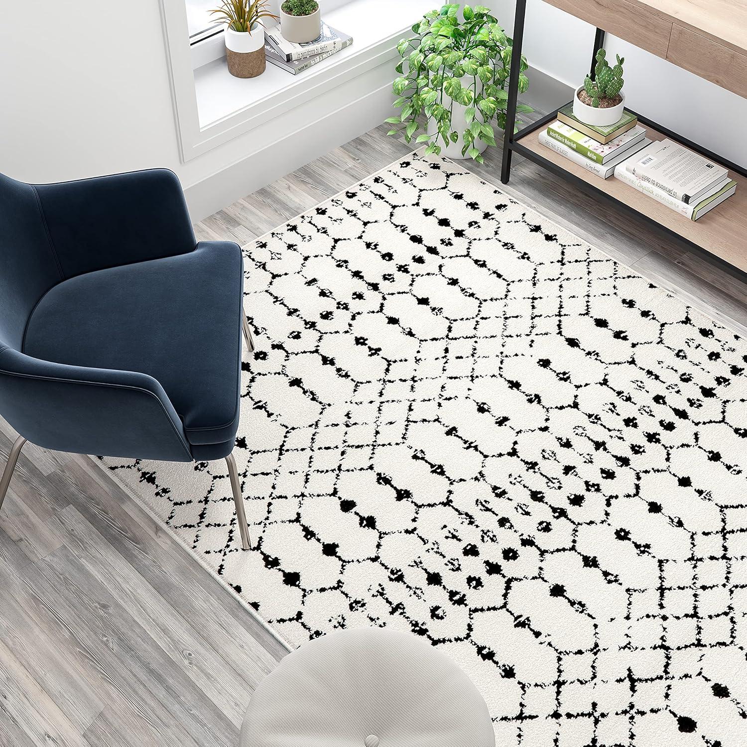 Hashtag Home Eberle Geometric Style Modern Bohemian Design Area Rug