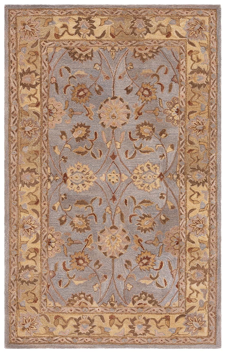 SAFAVIEH Anatolia Sally Floral Area Rug, Blue/Green, 4' x 6'
