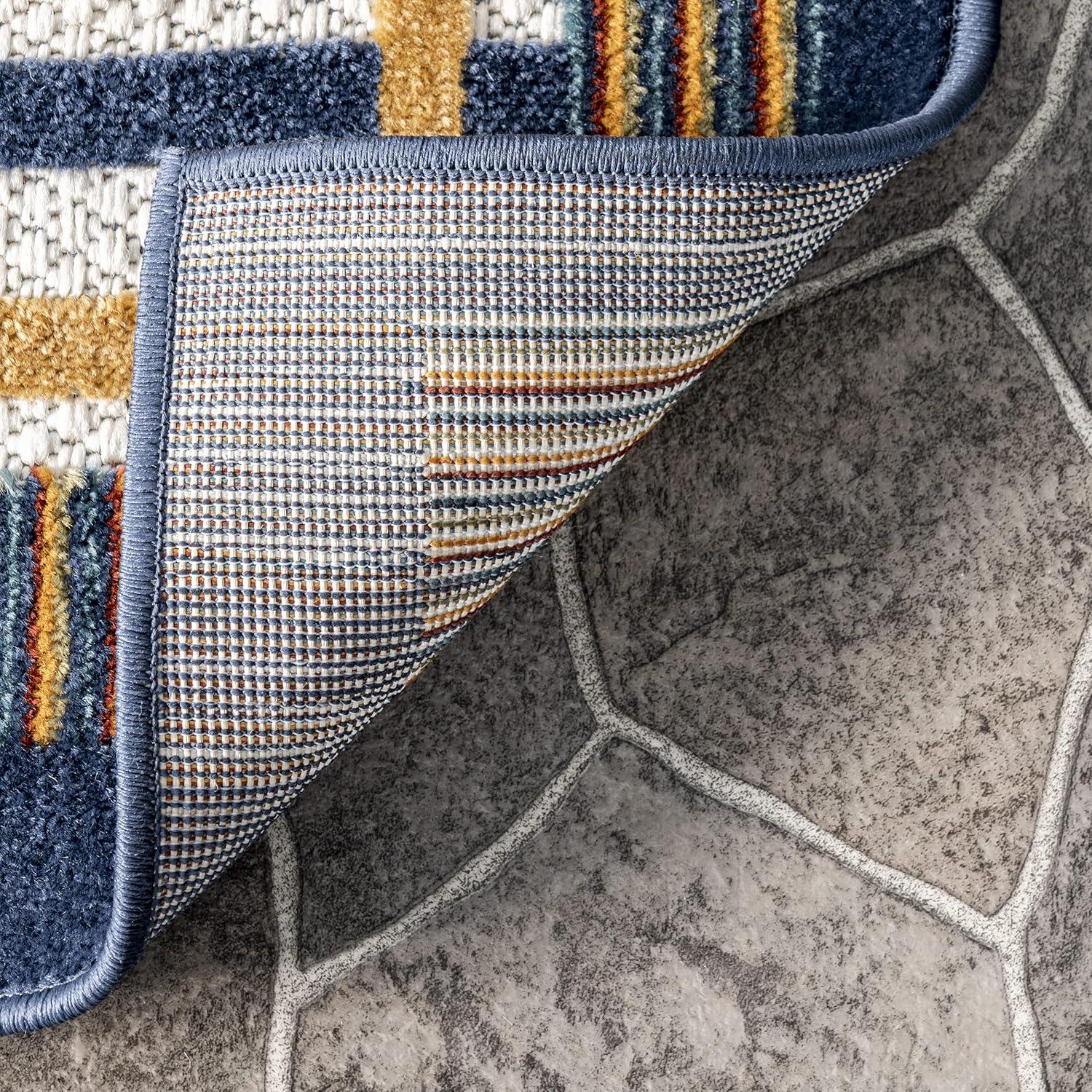 nuLOOM Bennie Transitional Striped Indoor/Outdoor Patio Area Rug