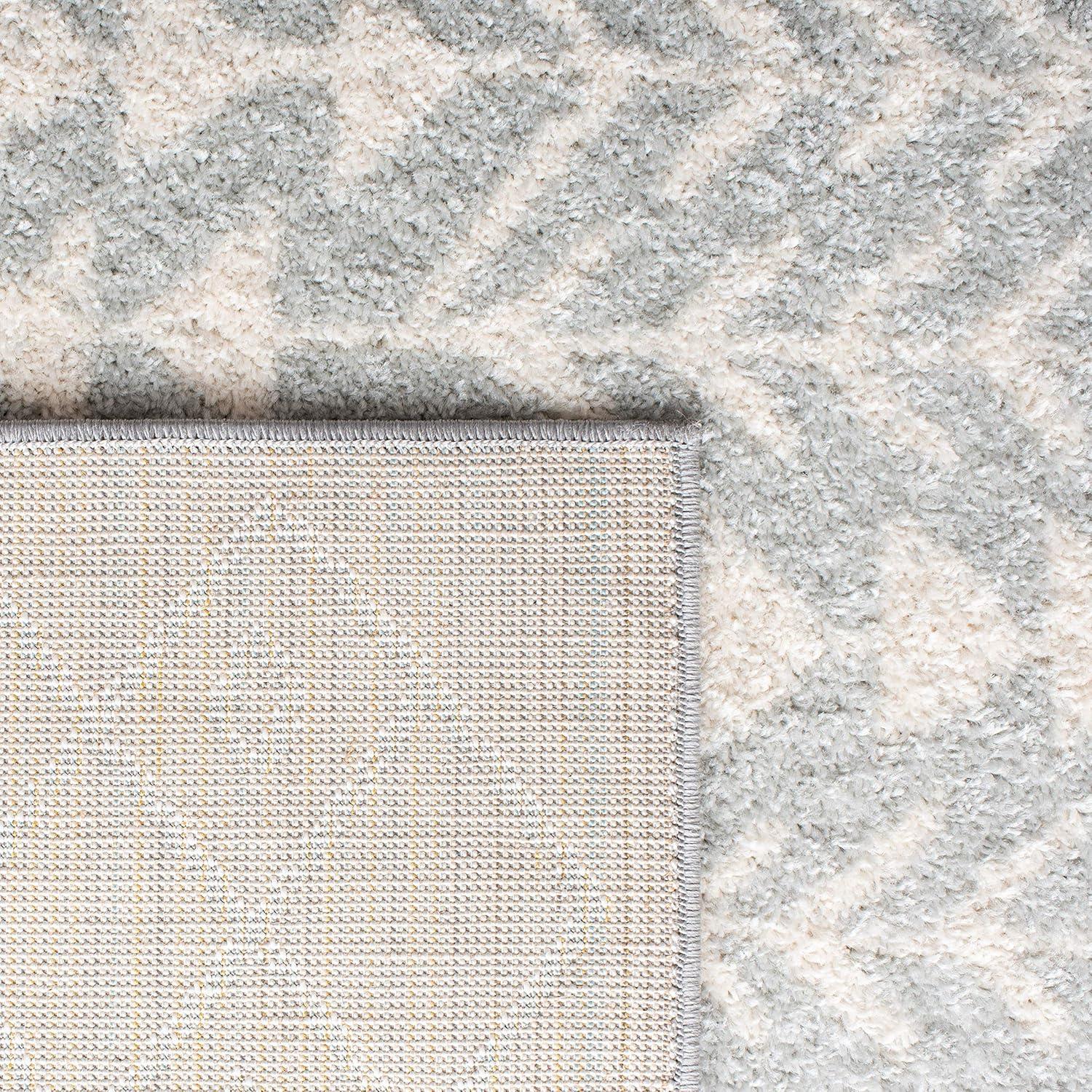 Tulum TUL262 Power Loomed Area Rug - Light Grey/Ivory - 6'x9' - Safavieh.