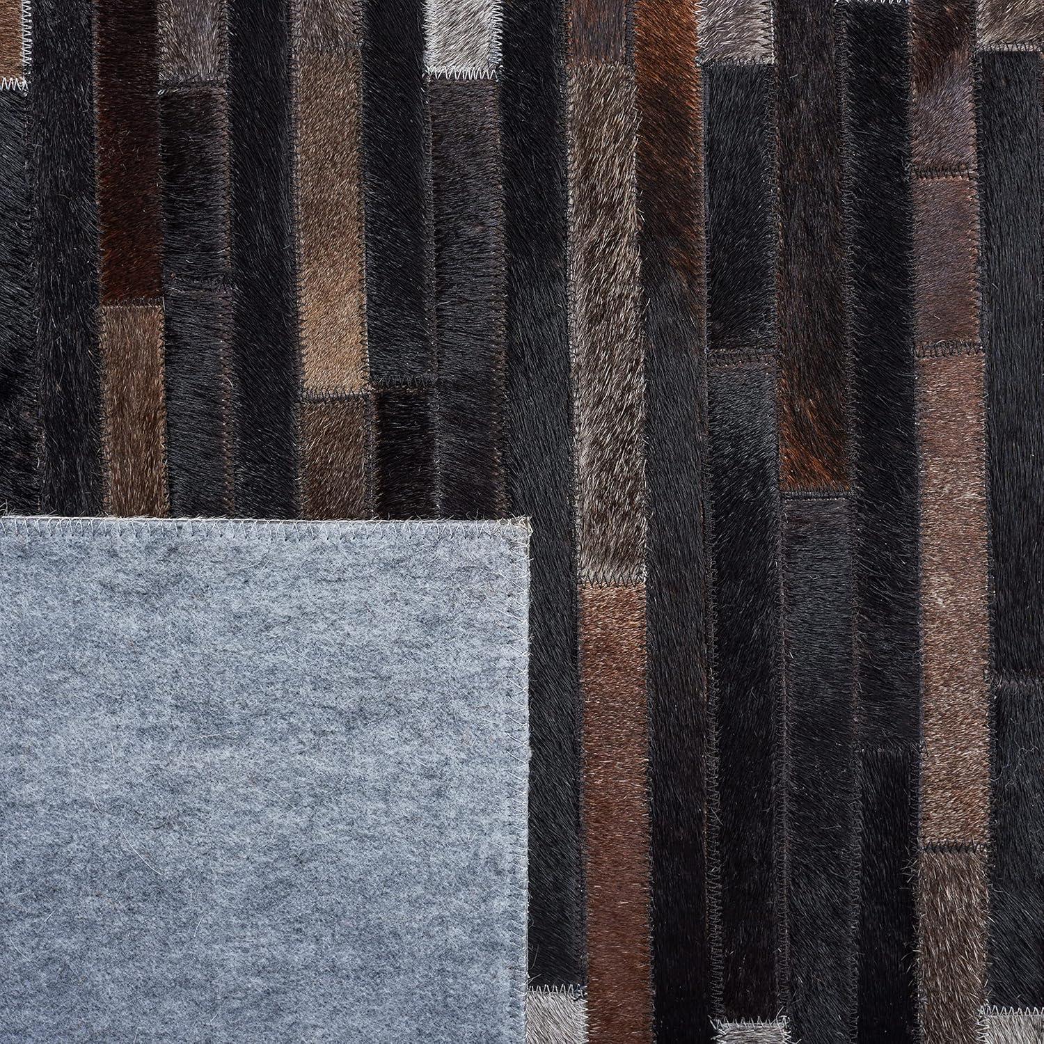 Studio Leather STL818 Hand Woven Area Rug - Grey/Brown - 8'x10' - Safavieh.