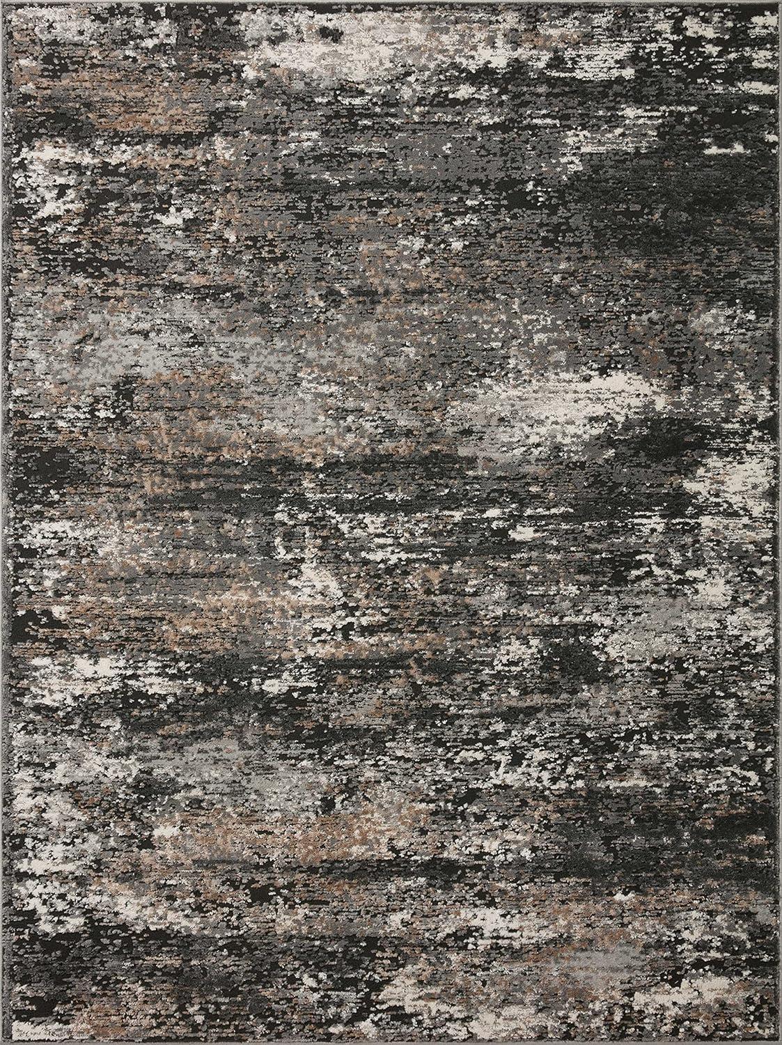 Loloi II Estelle Collection EST-02 Charcoal / Grey Oriental Area Rug 7'-10" x 10'-2"