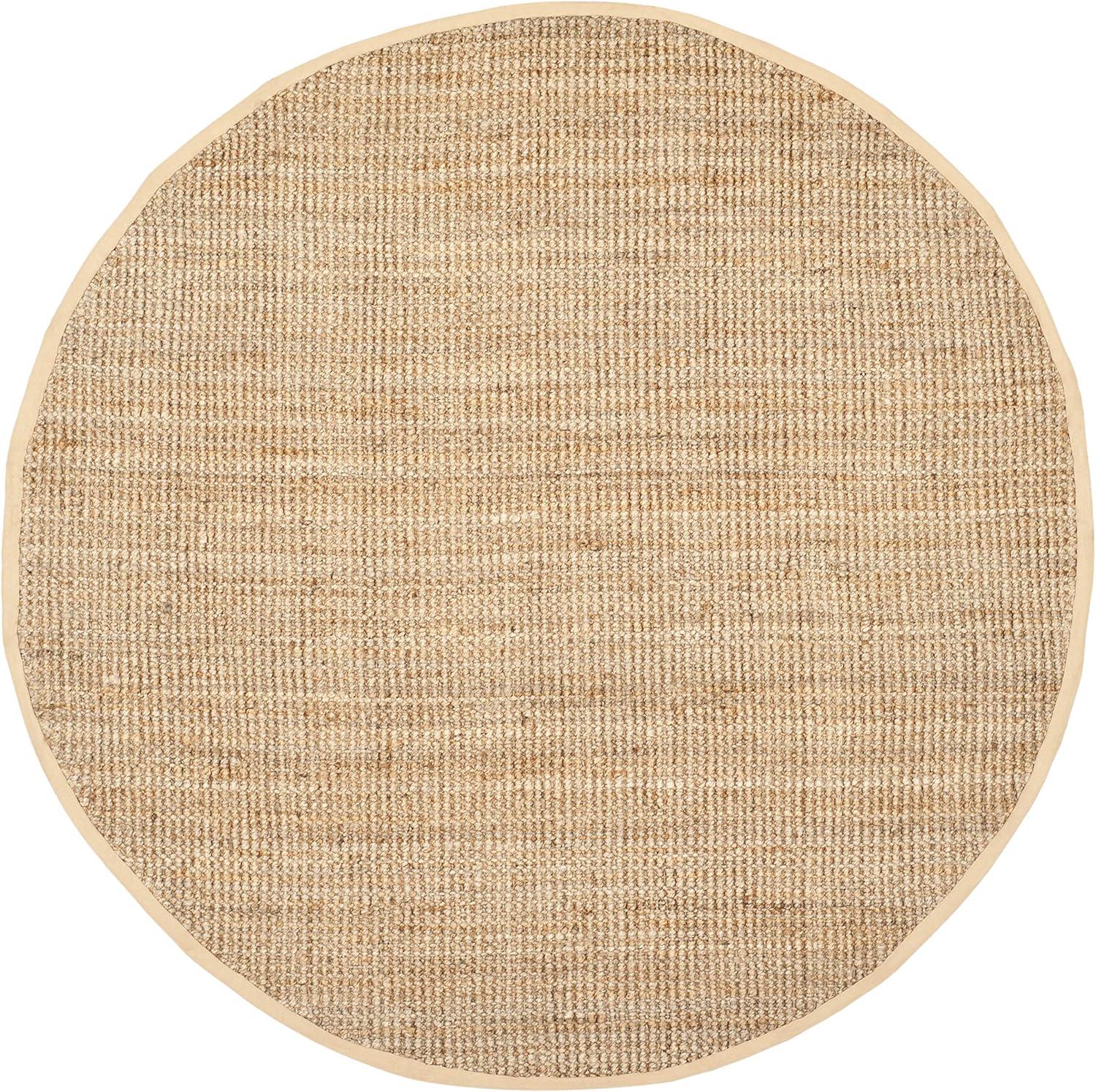 Natural Fiber NF747 Hand Woven Indoor Area Rug - Natural - 9' Round - Safavieh.