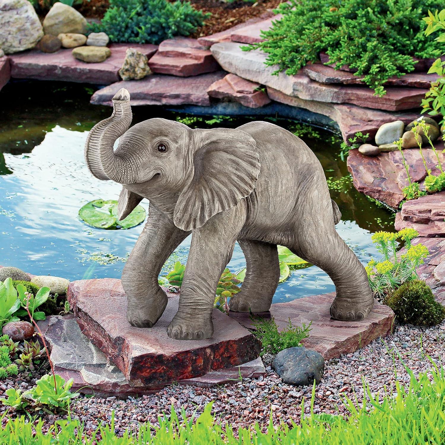 Dakota Fields Kalamazoo Elephant Weather Resistant Resin Garden Statue