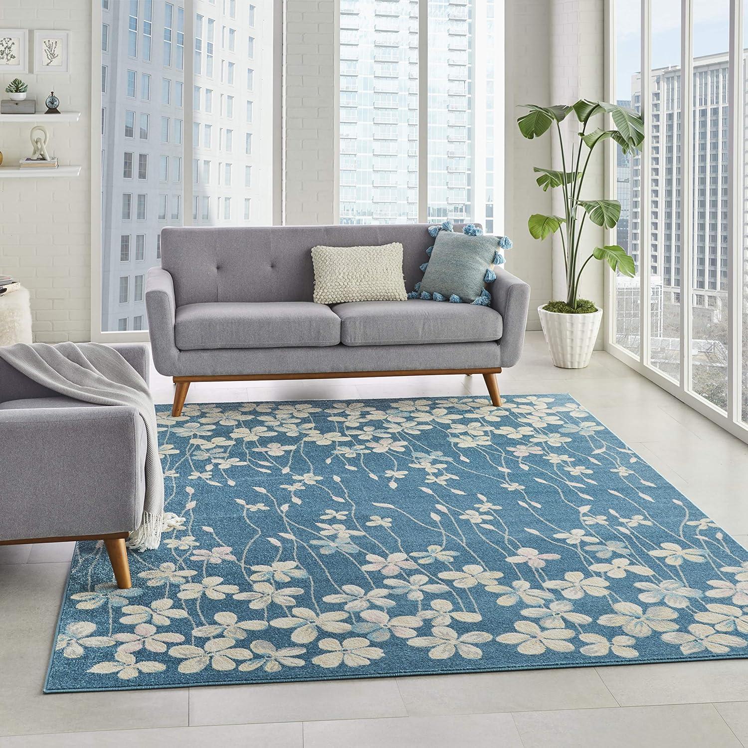 Nourison Tranquil Bohemian Botanical Bloom Area Rug