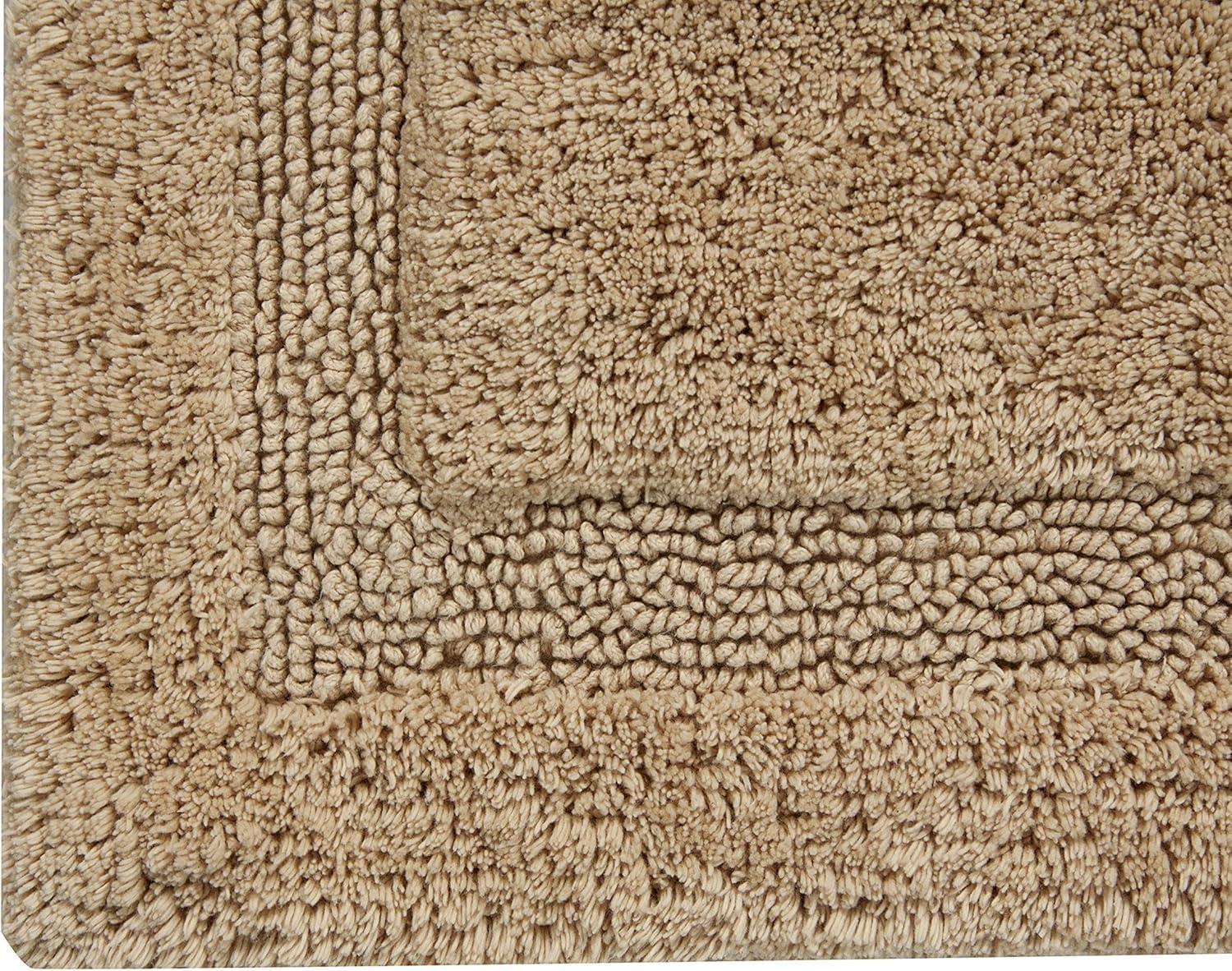 Saffron Fabs  Cotton Regency Bath Rug Beige 24 x 36