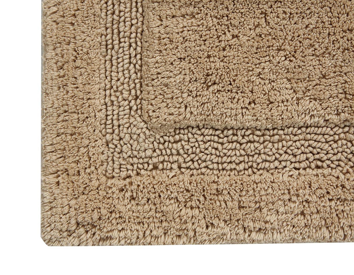 Saffron Fabs  Cotton Regency Bath Rug Beige 24 x 36