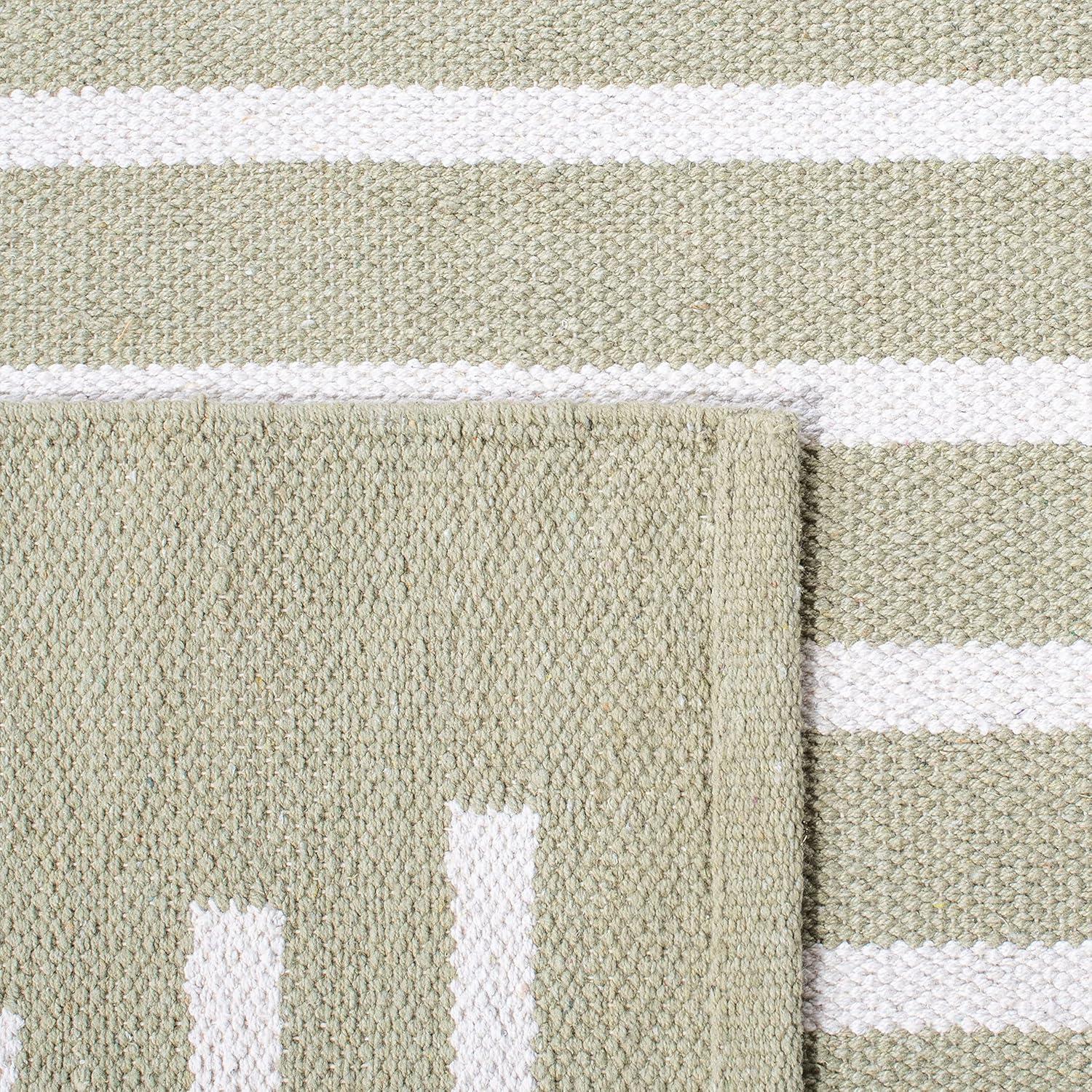 Montauk MTK313 Hand Woven Indoor Area Rug - Light Green/Ivory - 9'x12' - Safavieh