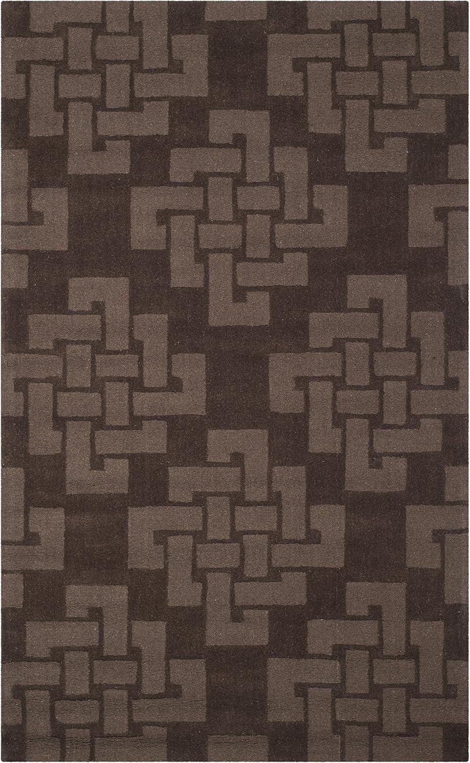 Martha Stewart Hand Tufted Wool Pile Geometric Rug