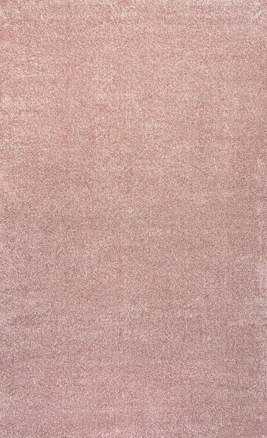 8'x10' Haze Solid Low-Pile, Pink - JONATHAN Y