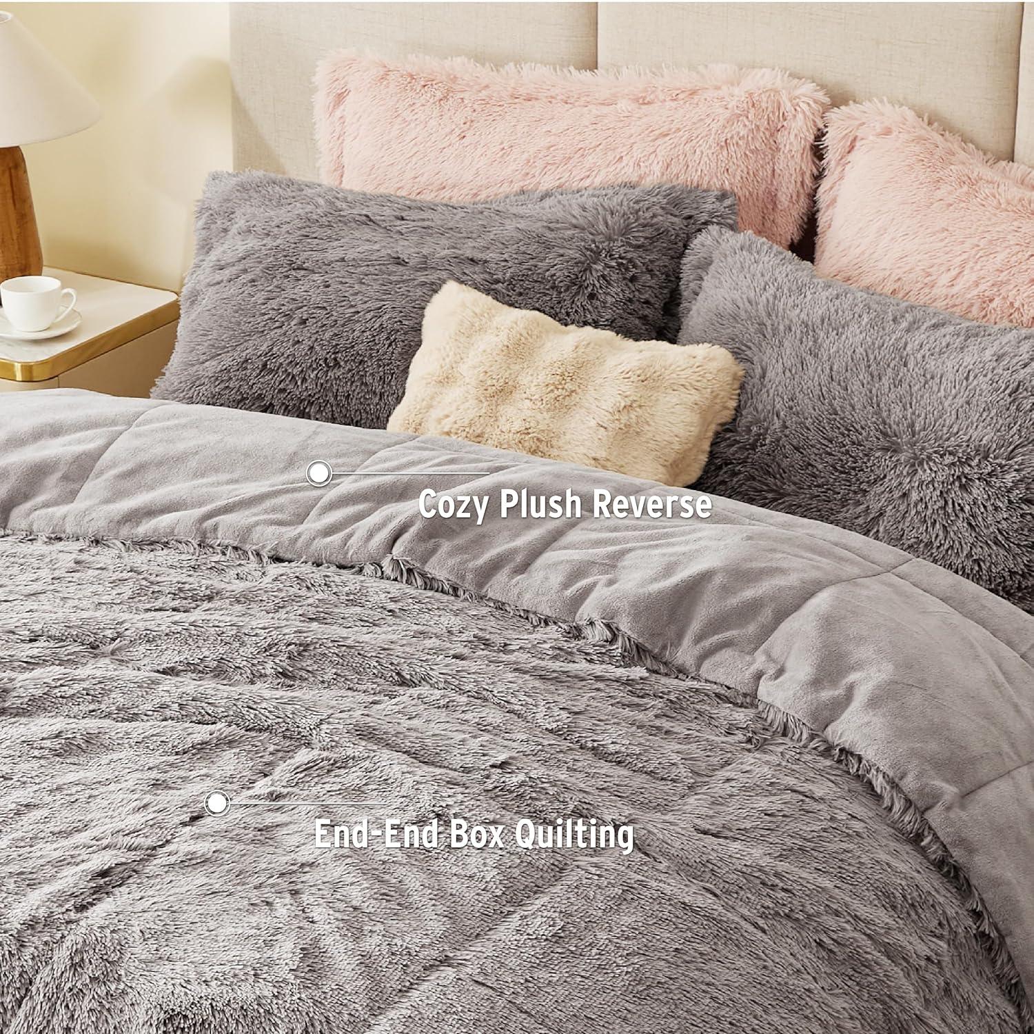 Intelligent Design Brielle Malea Shaggy Faux Fur Comforter Mini Set