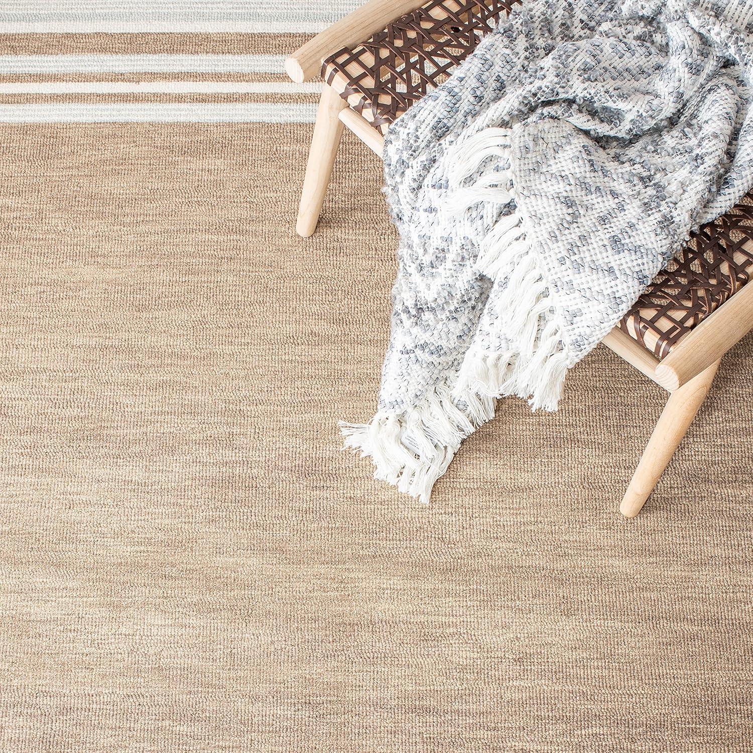 Metro MET602 Hand Tufted Indoor Accent Rug - Brown/Ivory - 3'x5' - Safavieh