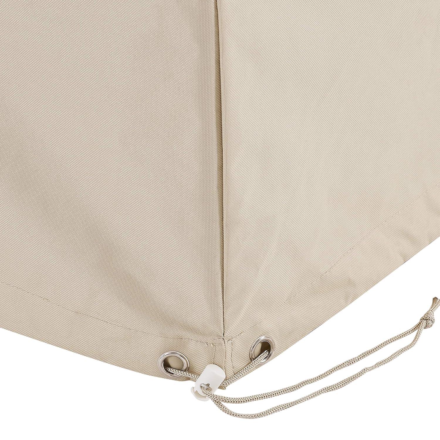 Crosley 2pc Furniture Cover Set, Two Chairs, Tan: Heavy Gauge Vinyl, Weather-Resistant, Reinforced