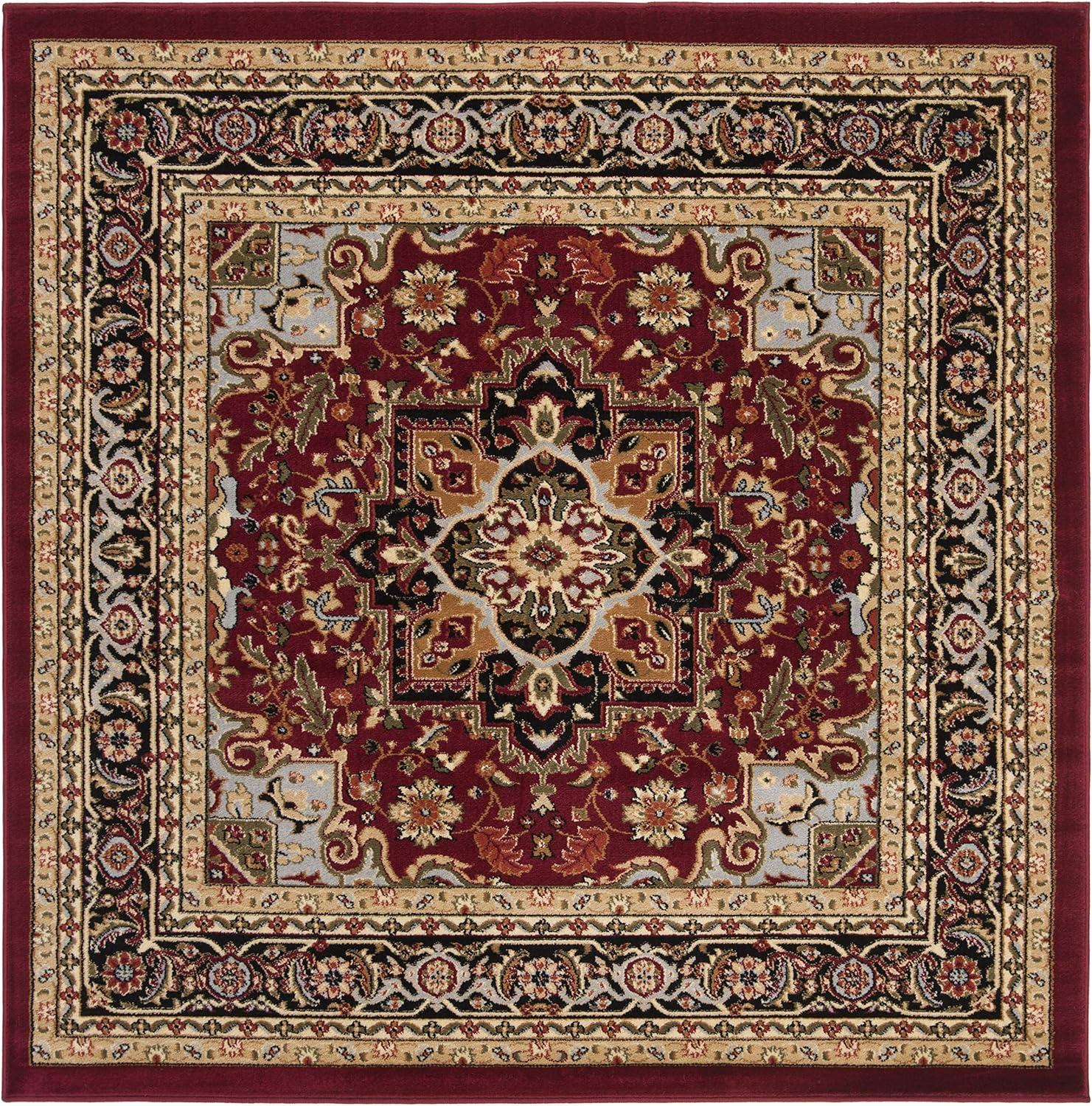 Lyndhurst LNH330 Power Loomed Area Rug - Red/Black - 3'3"x5'3" - Safavieh.