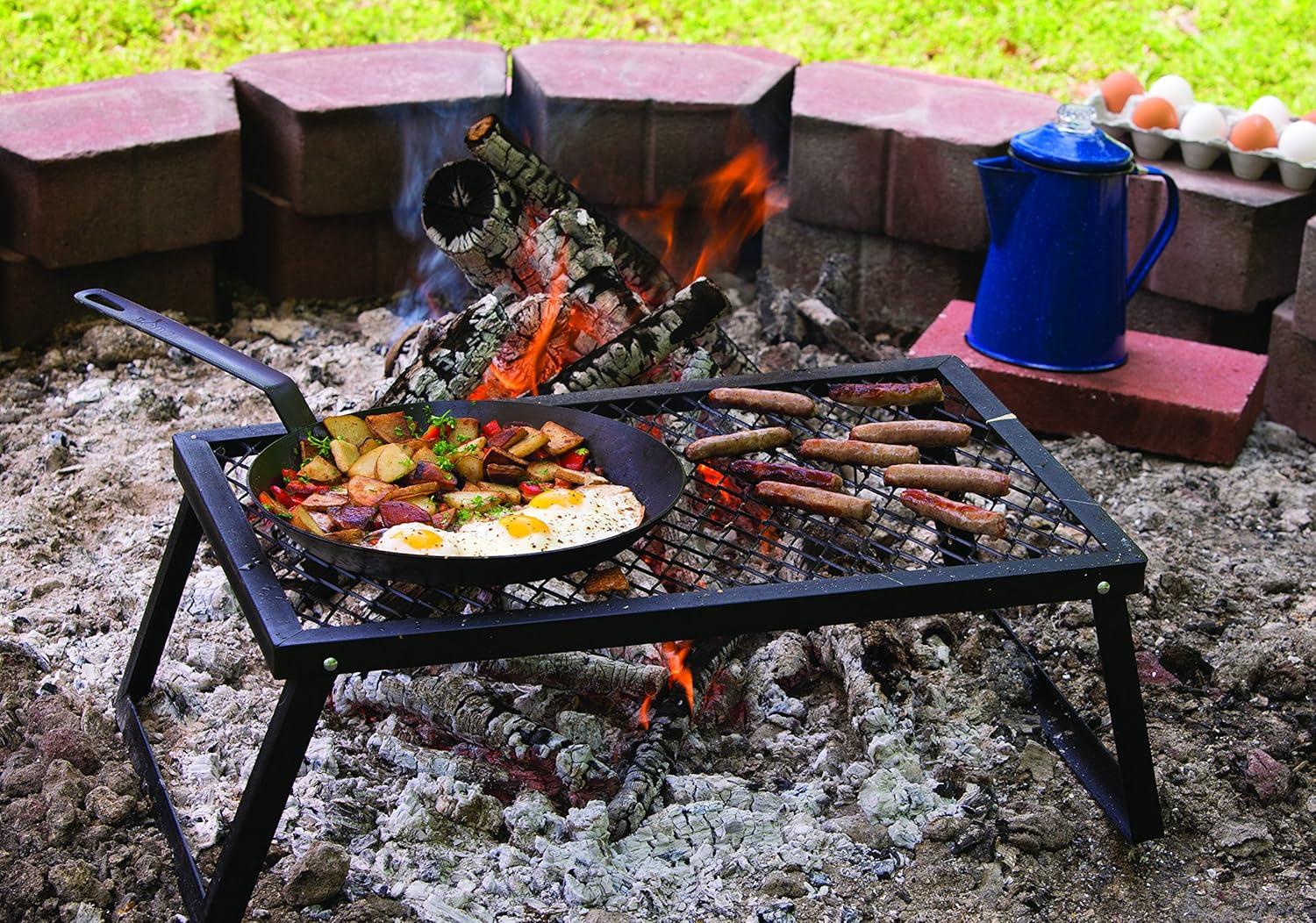 Lodge Cast Iron 10" Seasoned Carbon Steel Skillet, CRS10, 10" Diameter